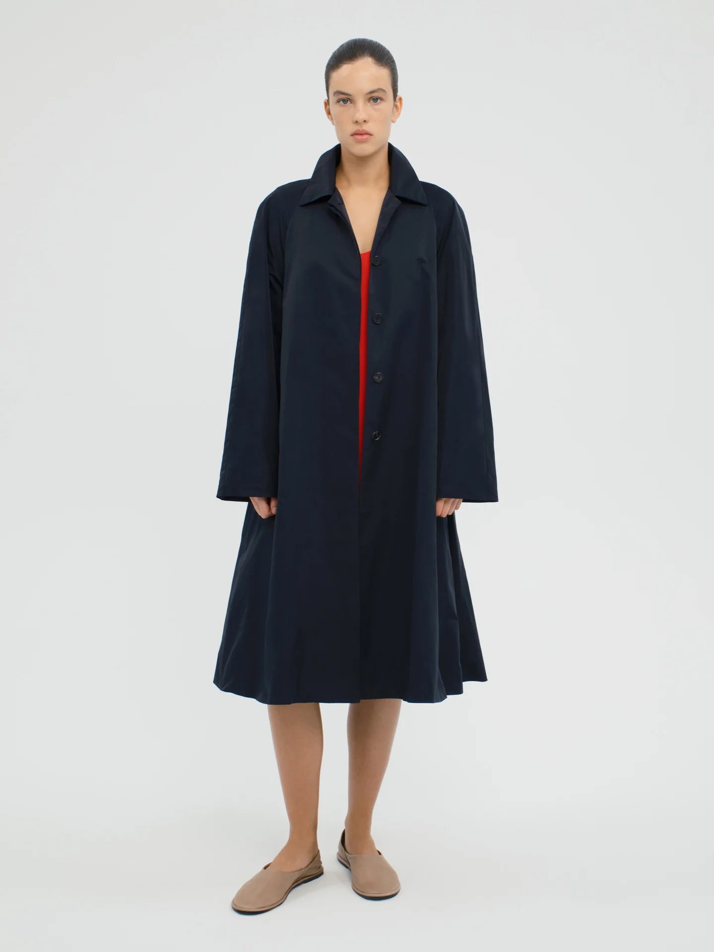 Kestral Coat in Silk Nylon