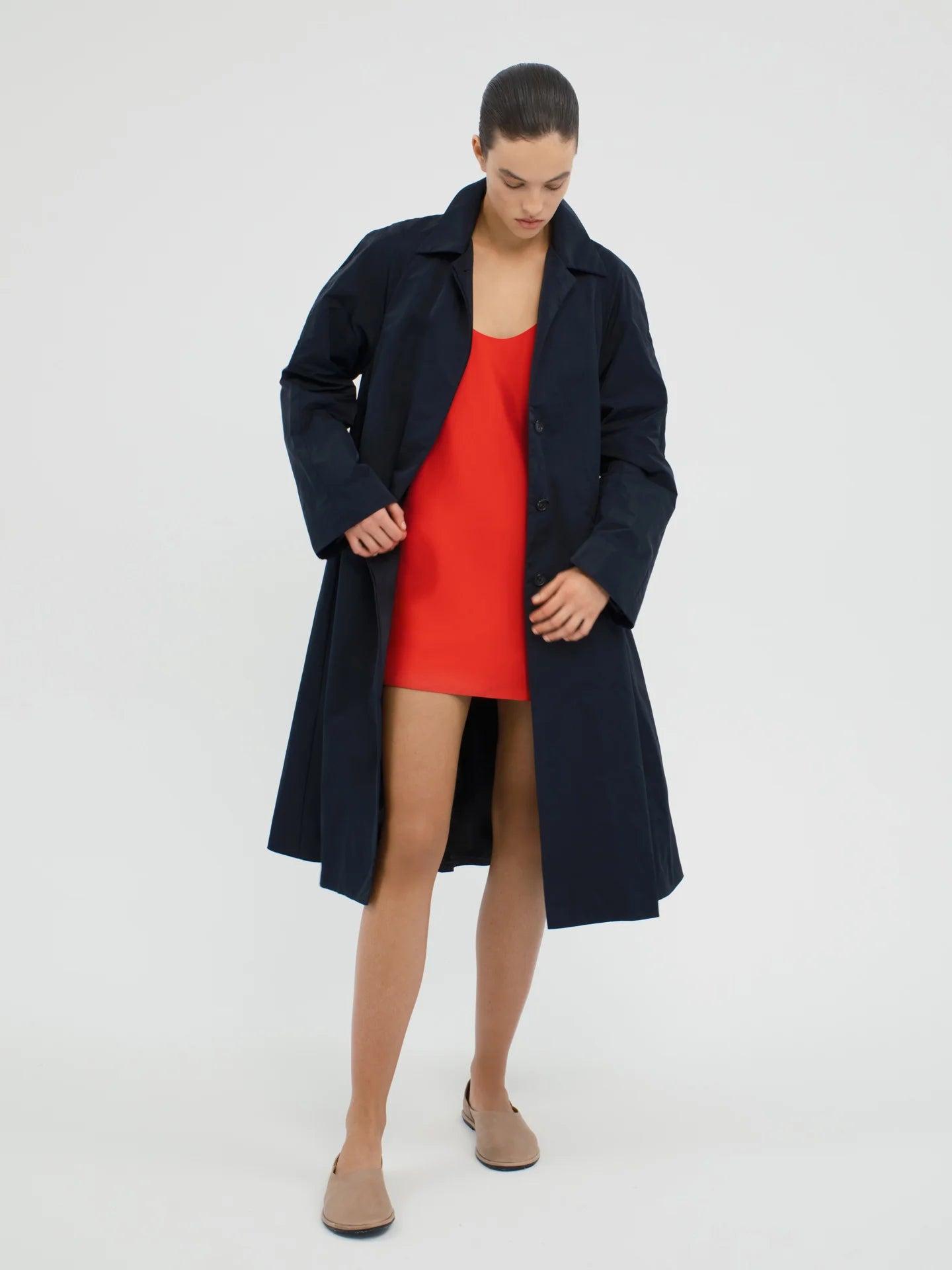 Kestral Coat in Silk Nylon