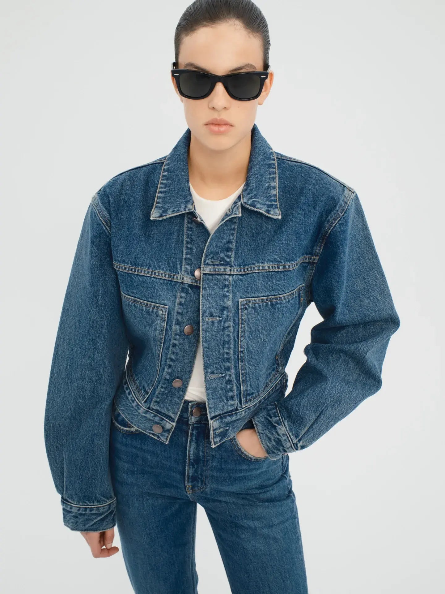 Barnes Jacket in Rigid Denim