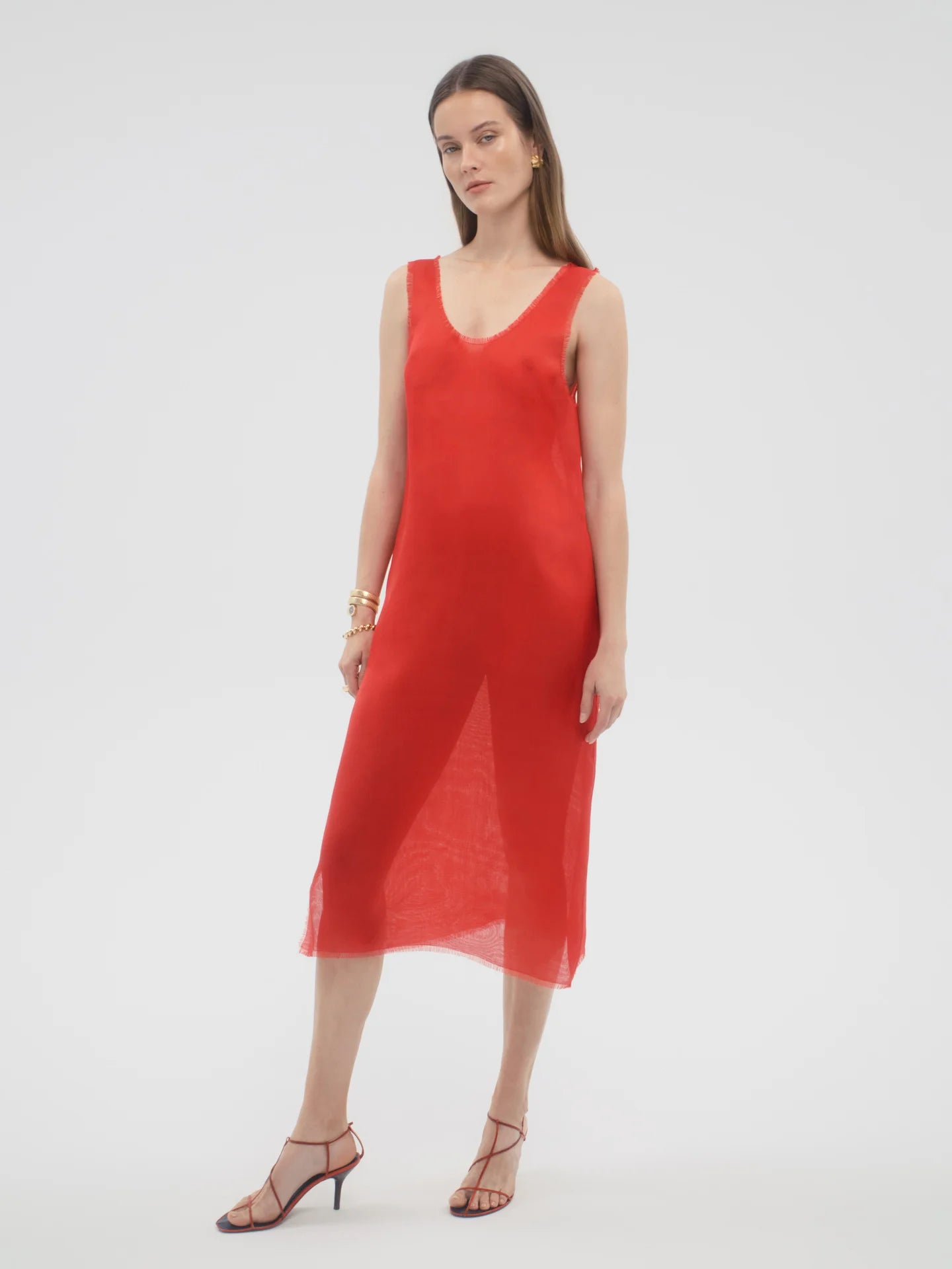 Uliana Dress in Silk - AFLALO