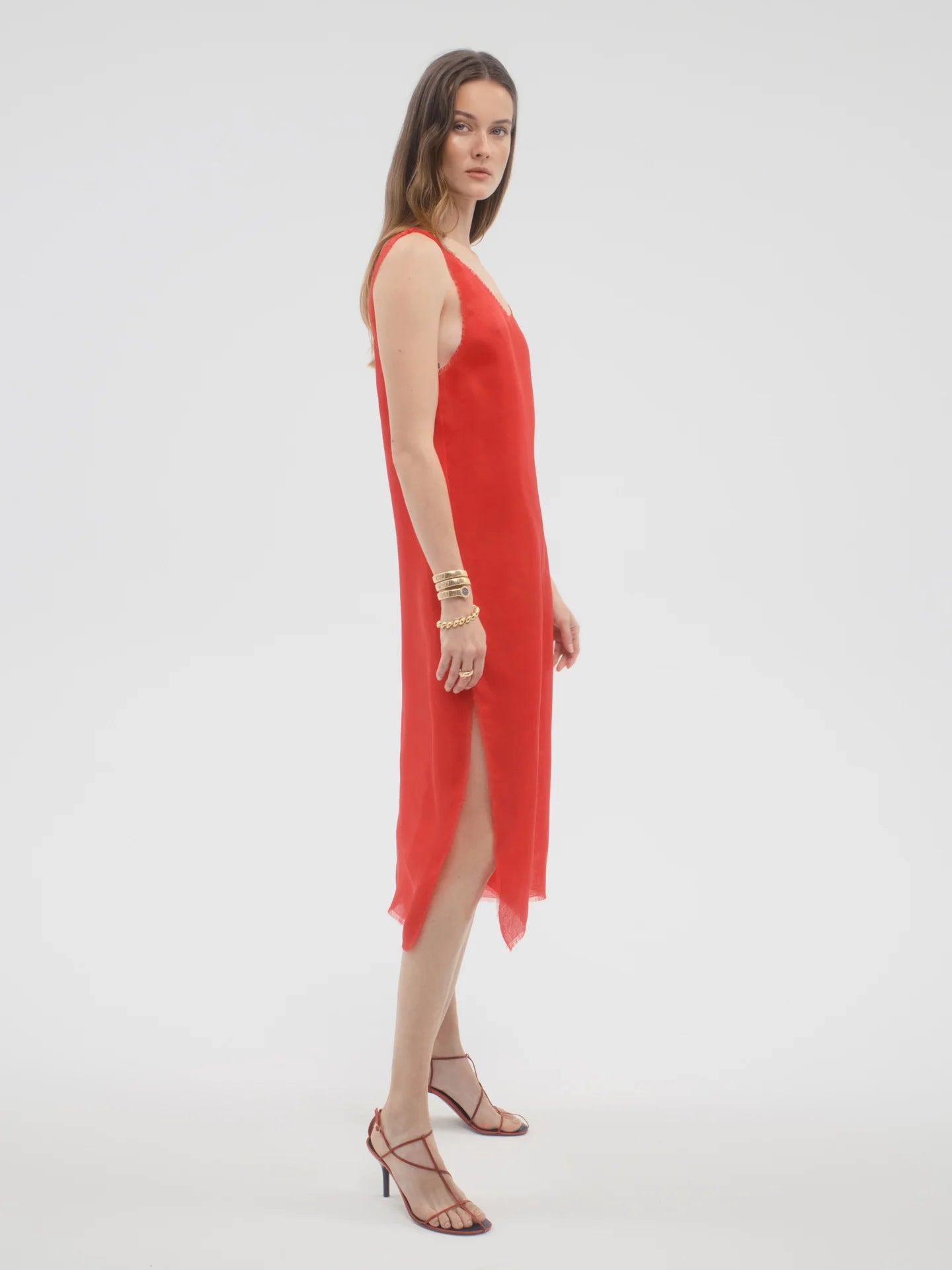 Uliana Dress in Silk - AFLALO