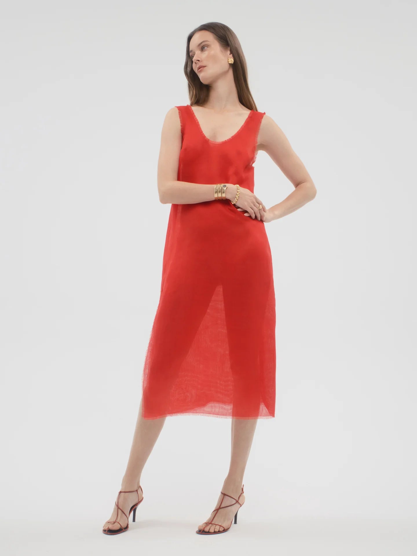 Uliana Dress in Silk - AFLALO