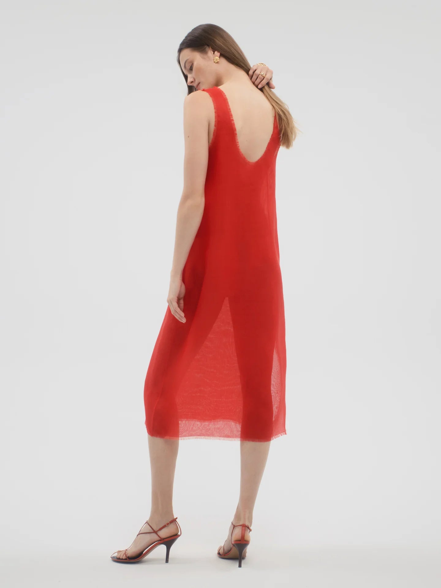Uliana Dress in Silk - AFLALO
