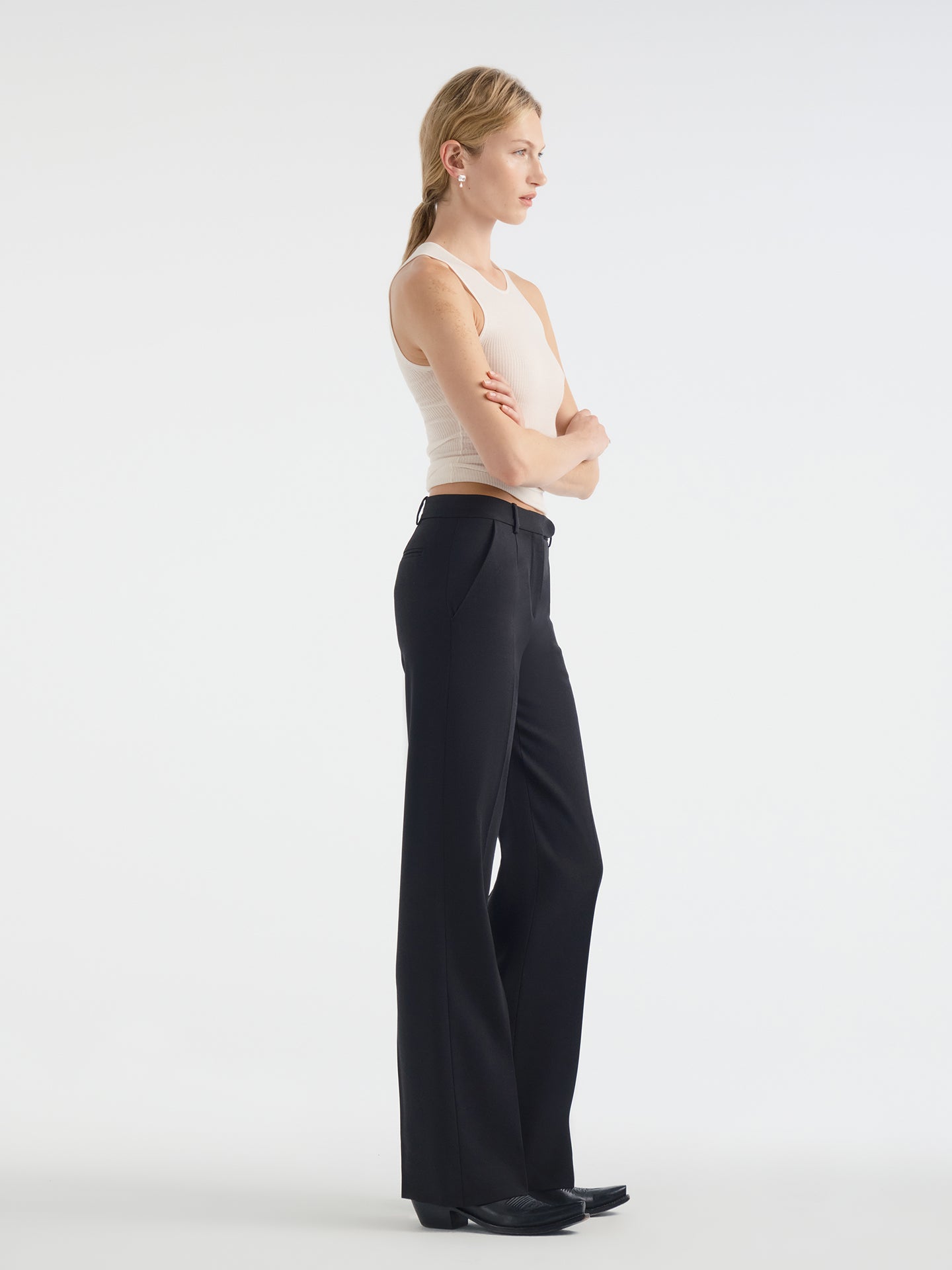 Lucid Pant in Wool Silk - AFLALO