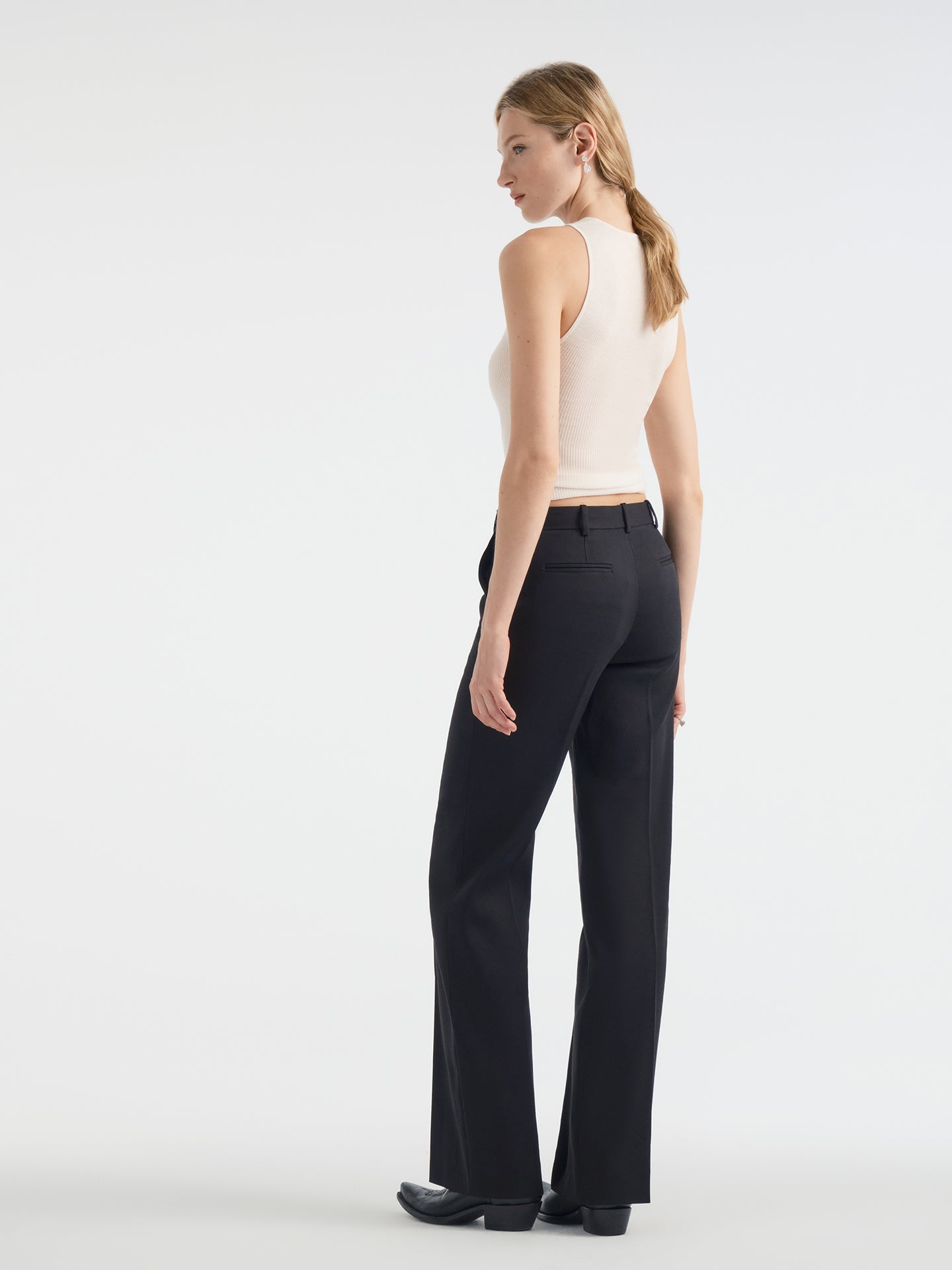 Lucid Pant in Wool Silk - AFLALO