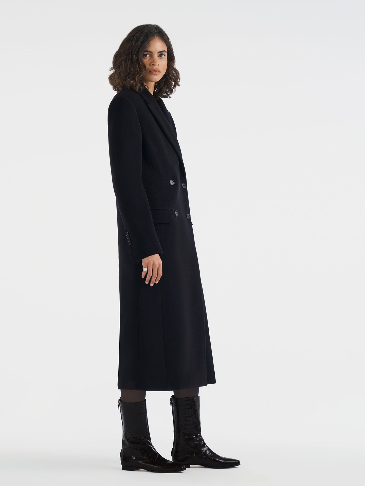 Obelisk Coat in Cashmere - AFLALO