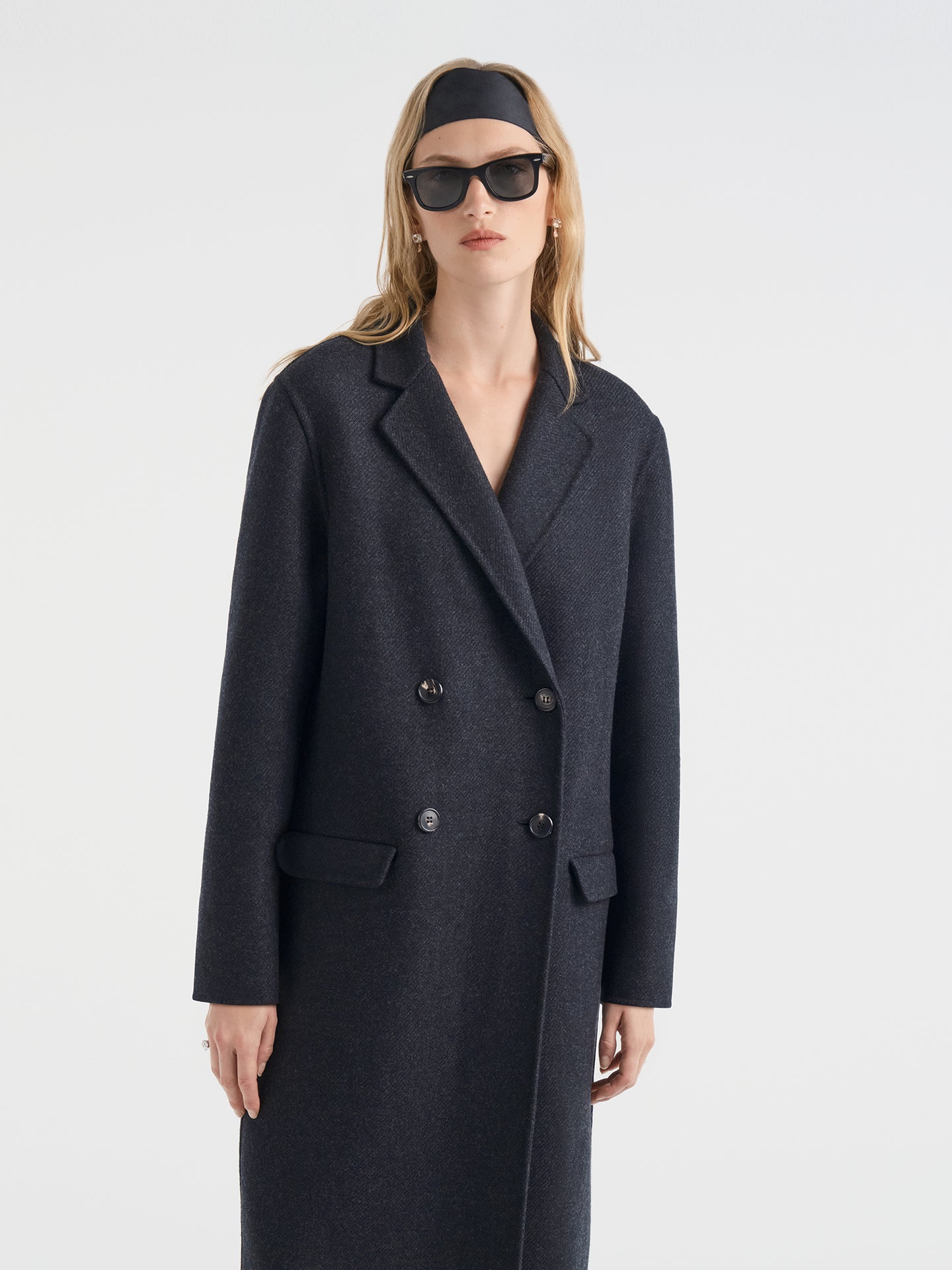 Velmira Coat in Wool Cashmere - AFLALO