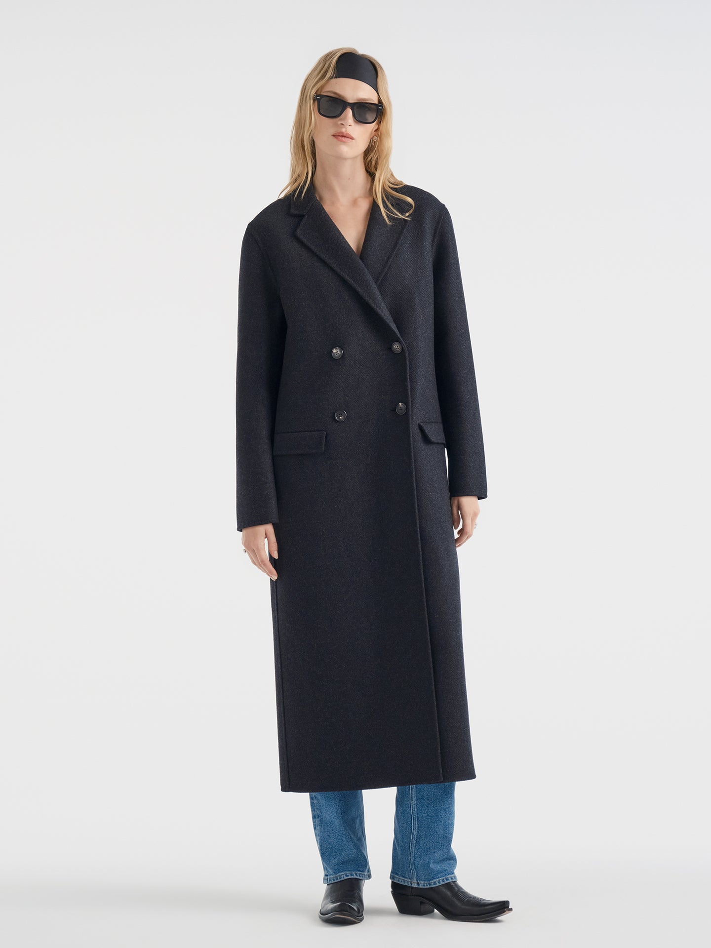 Velmira Coat in Wool Cashmere - AFLALO