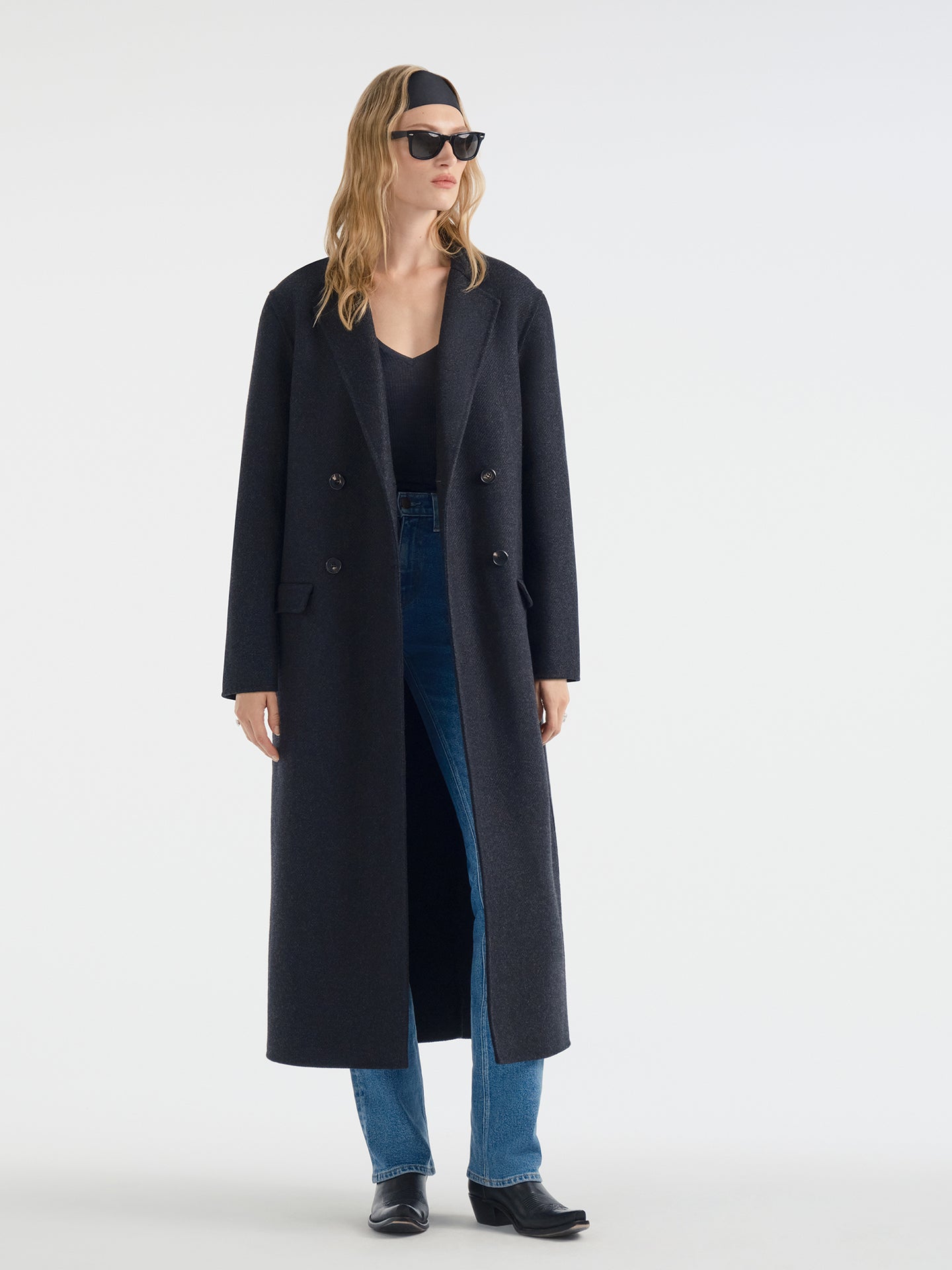 Velmira Coat in Wool Cashmere - AFLALO