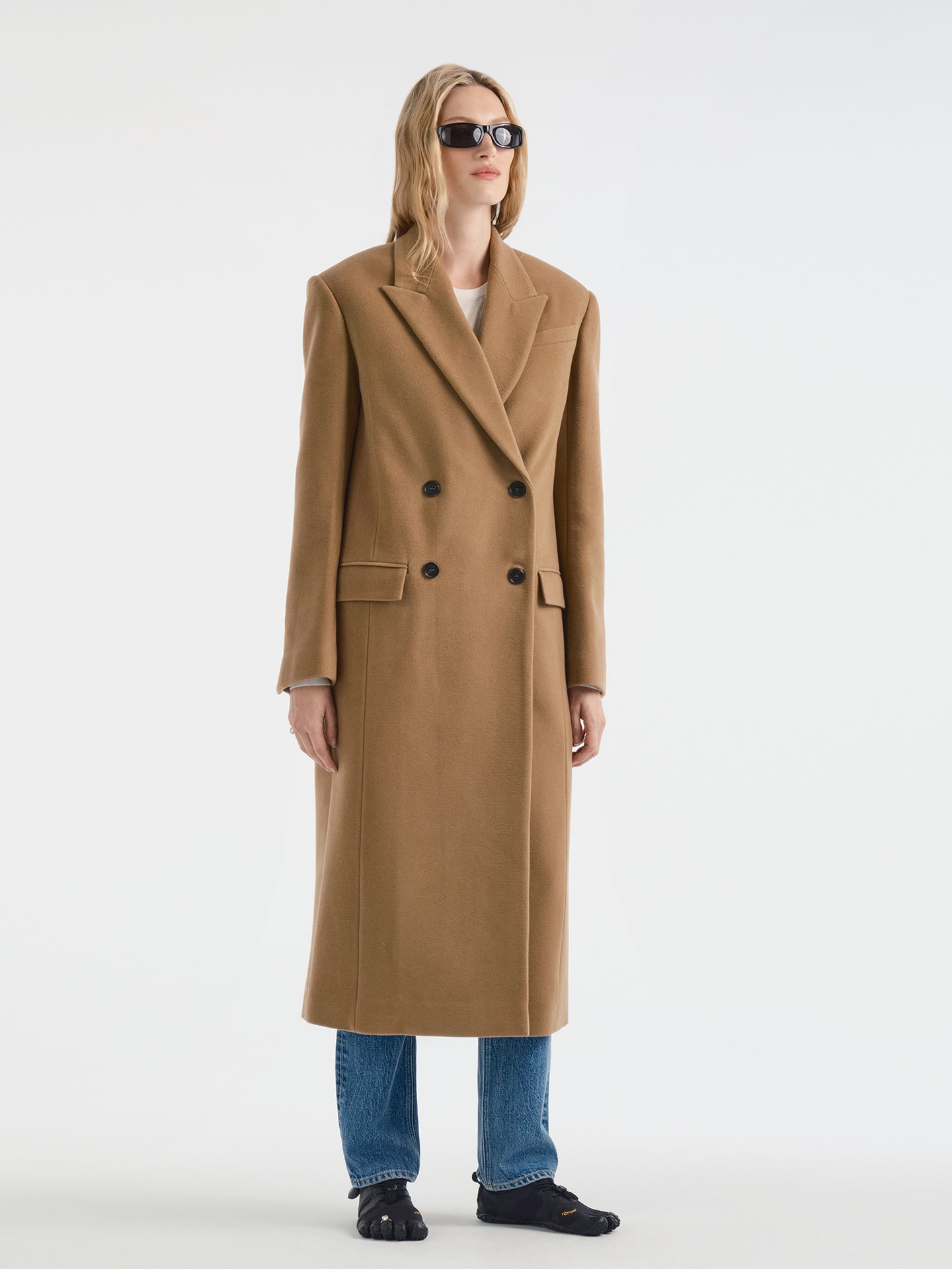 Obelisk Coat in Cashmere - AFLALO