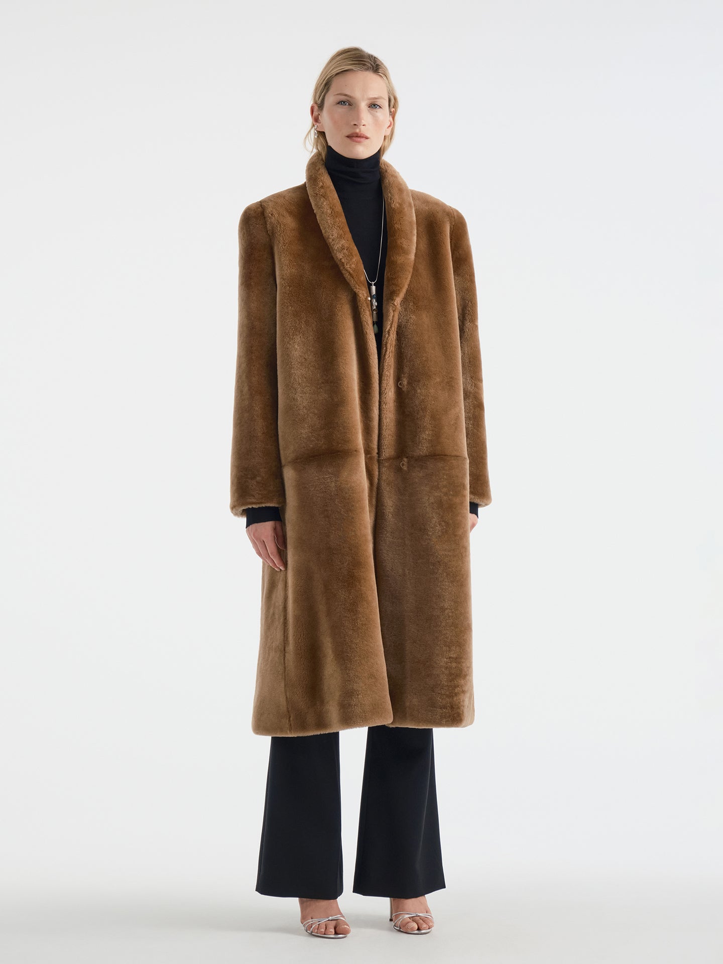 Maurelle Coat in Shearling - AFLALO
