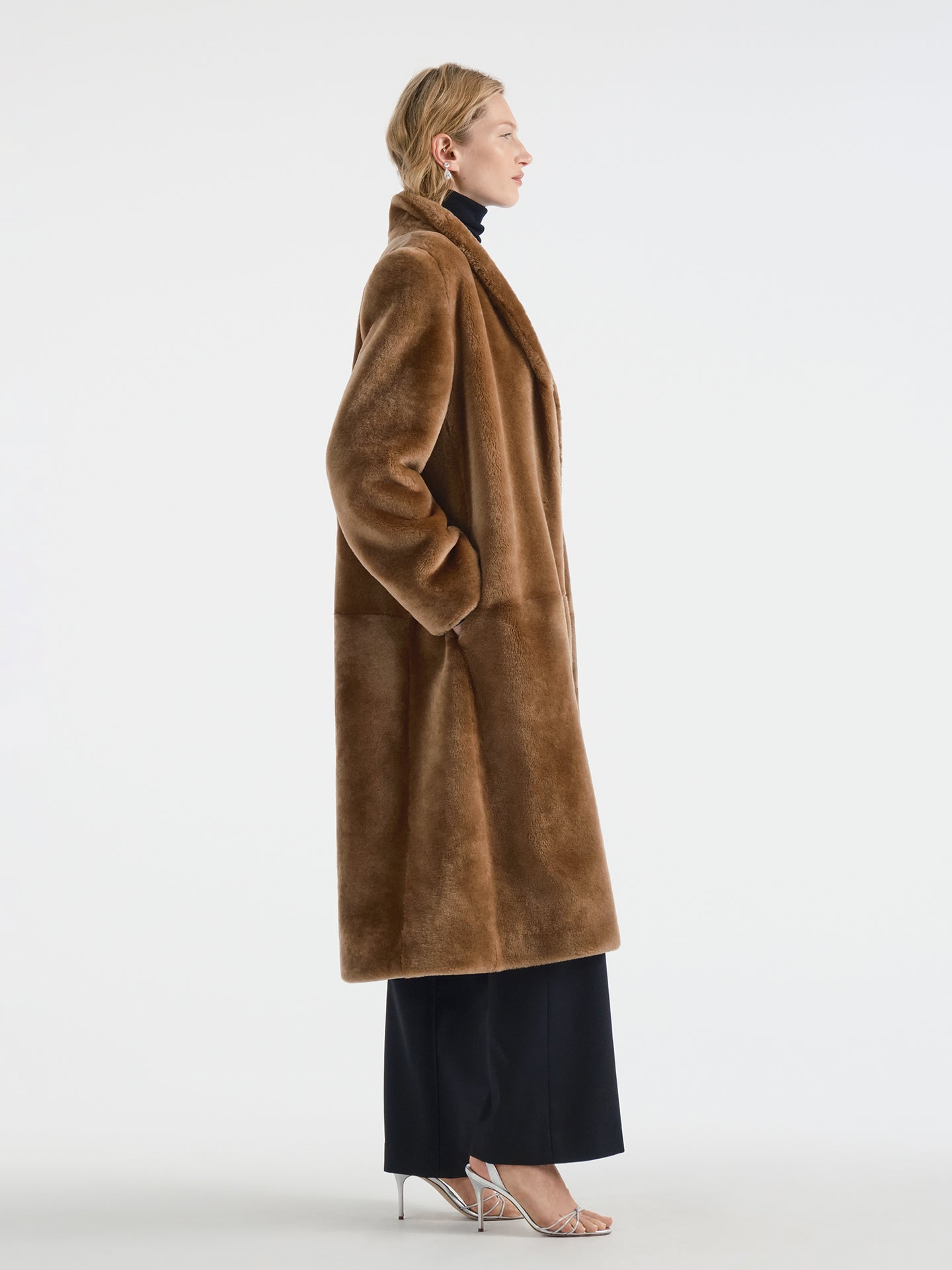 Maurelle Coat in Shearling - AFLALO