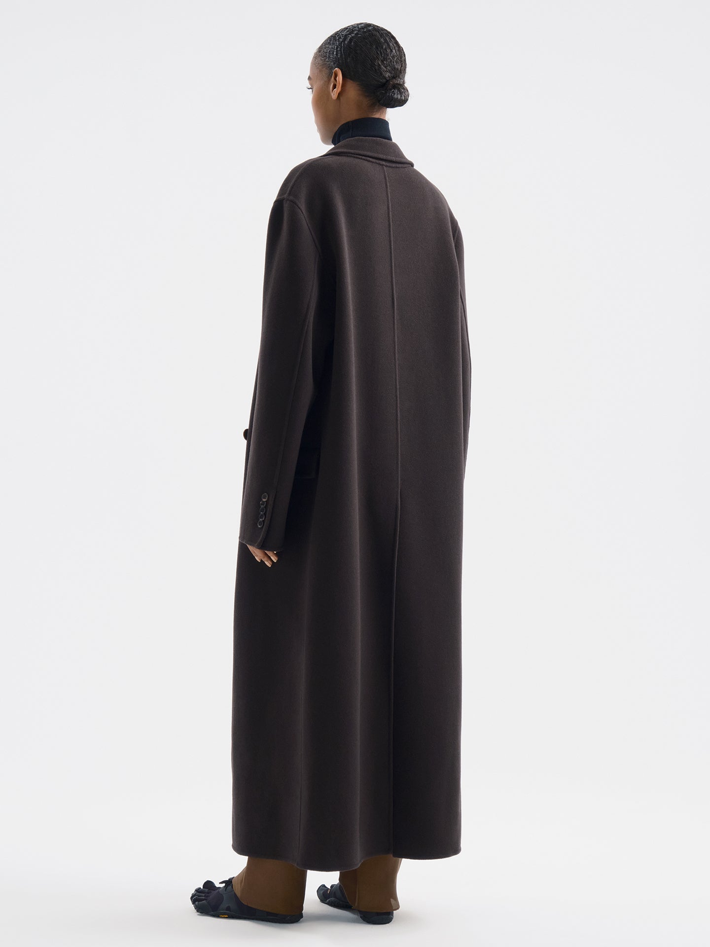Valent Coat in Wool Cashmere - AFLALO