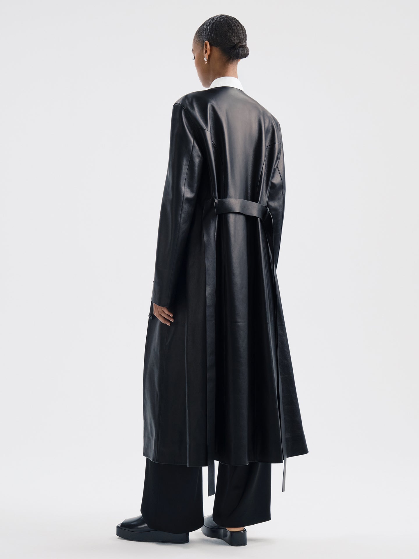 Affine Coat in Leather - AFLALO