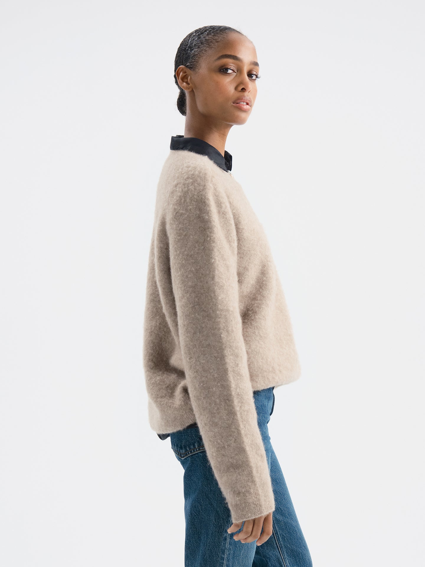 Bilbao Sweater in Brushed Cashmere - AFLALO