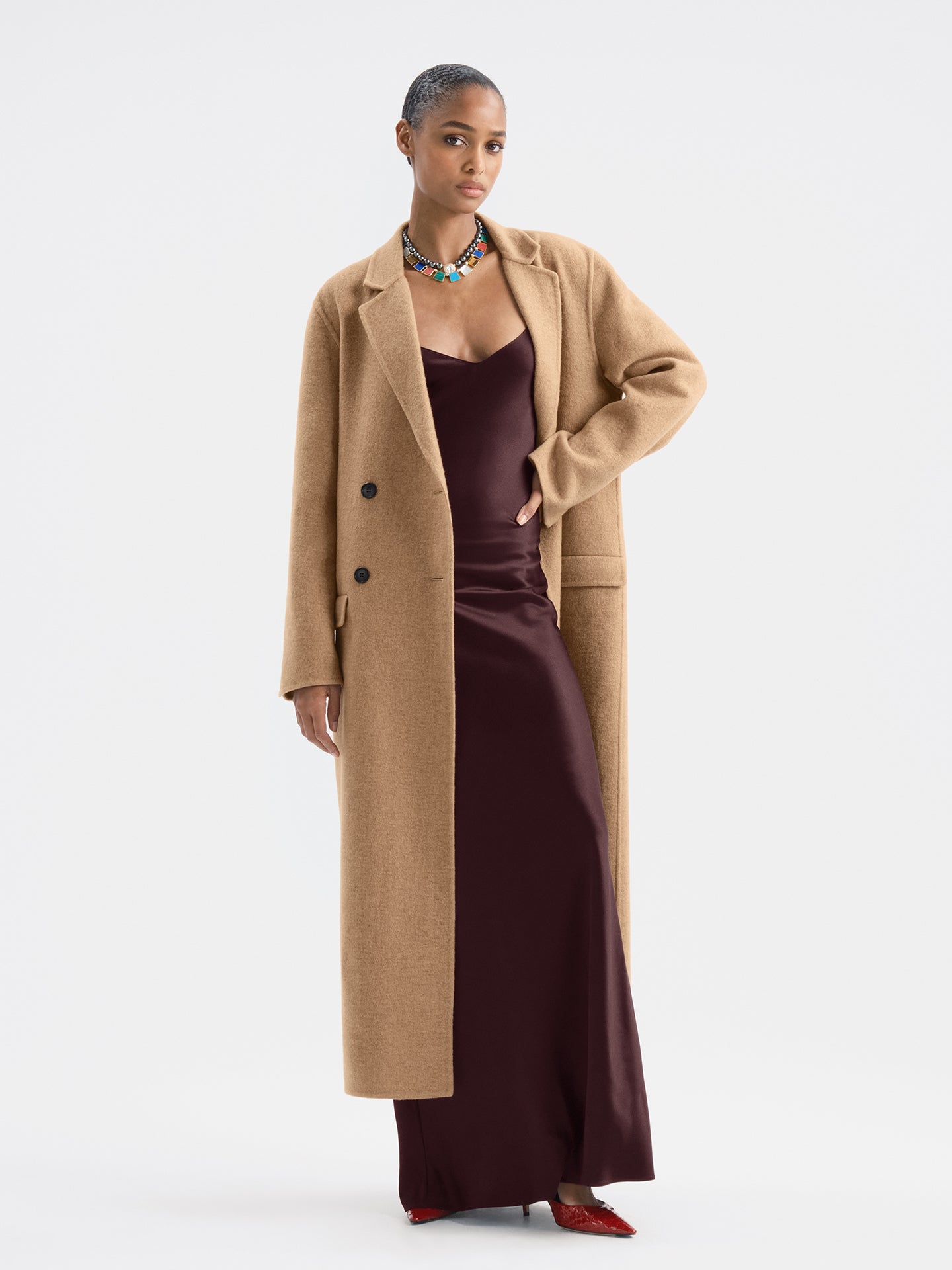 Amaris Dress in Silk - AFLALO