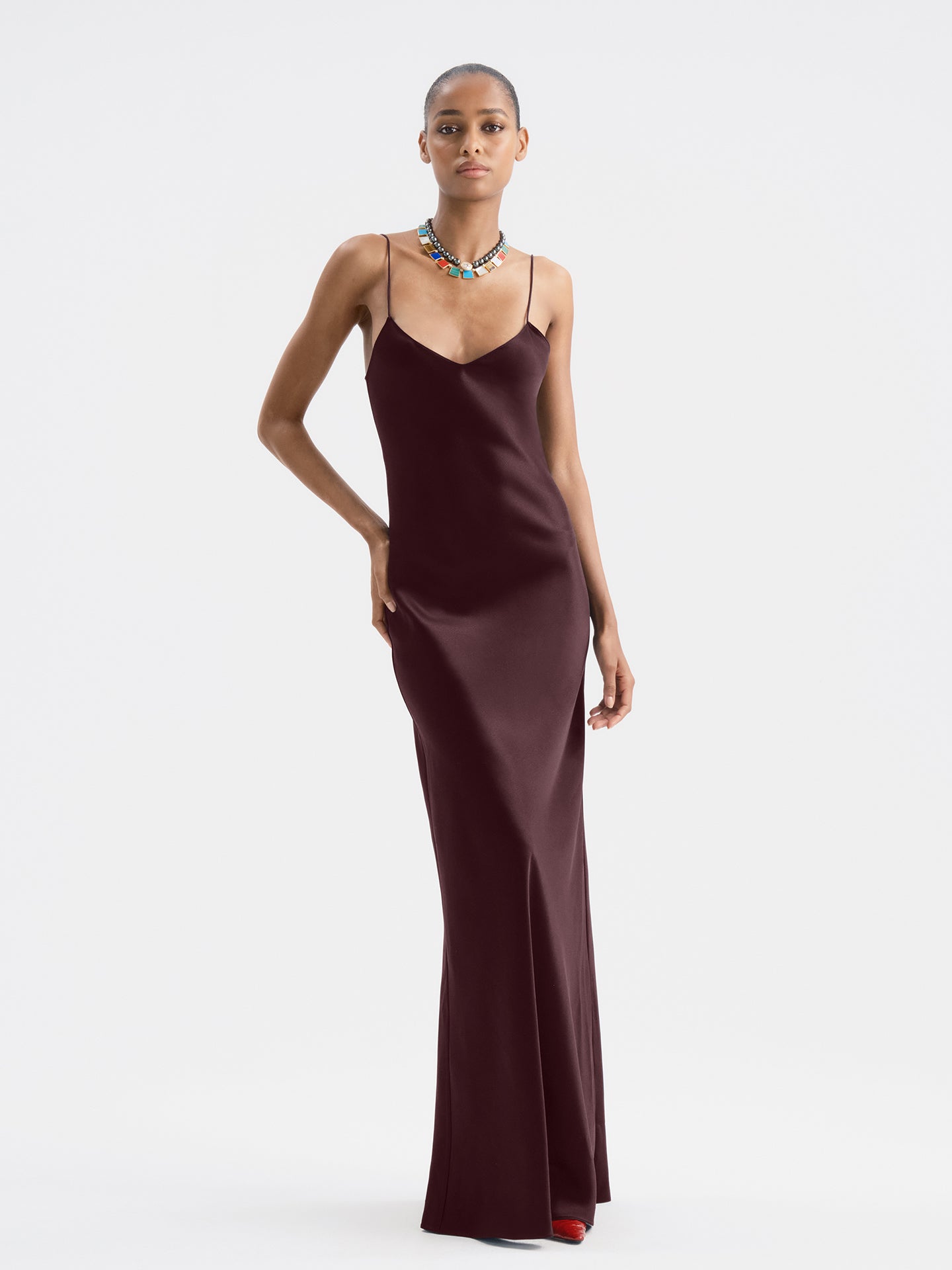 Amaris Dress in Silk - AFLALO