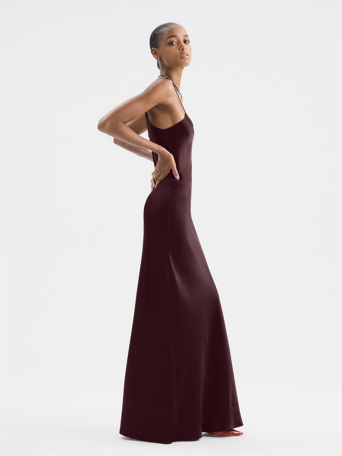 Amaris Dress in Silk - AFLALO