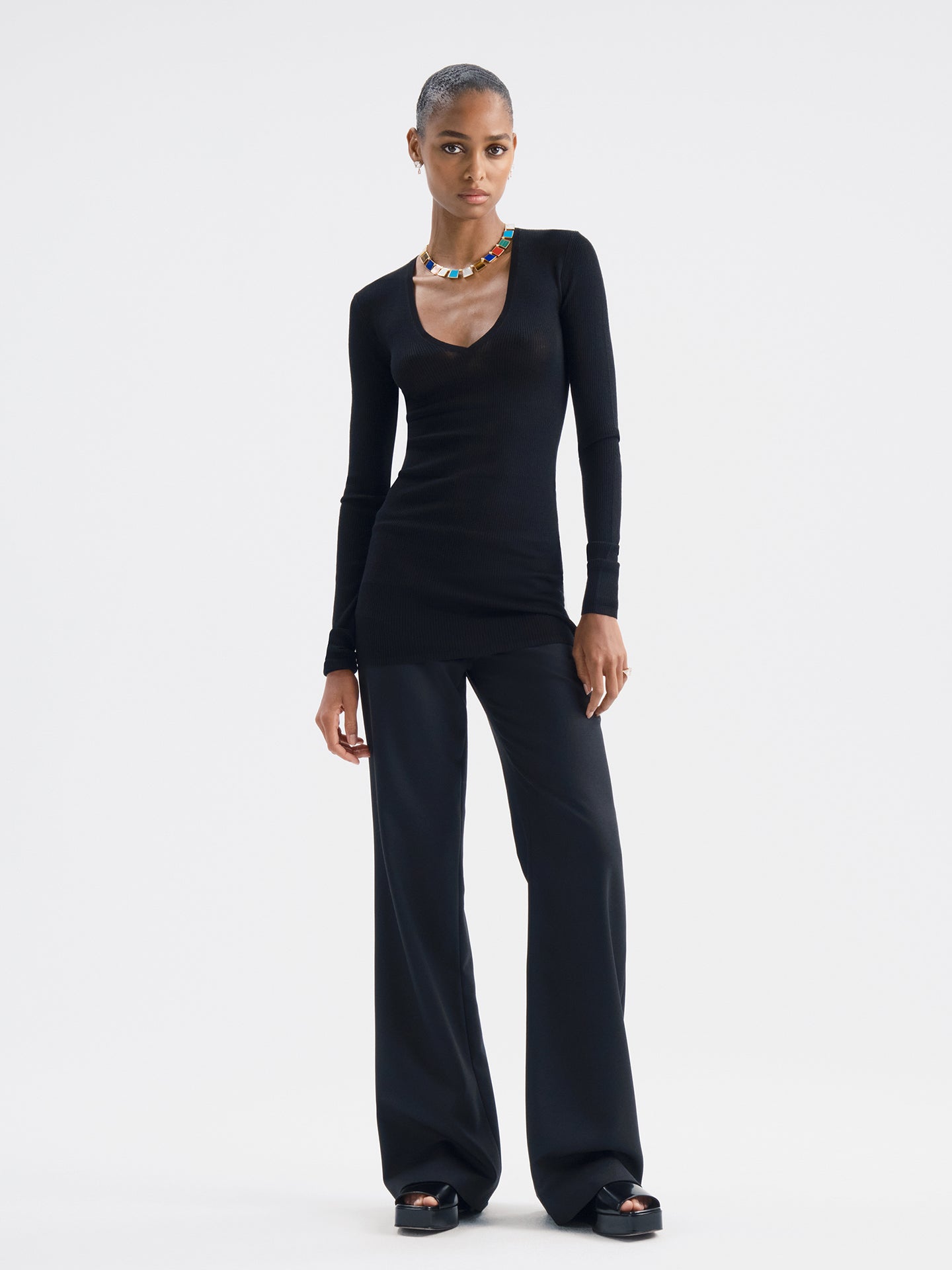 Daina Sweater in Wool - AFLALO