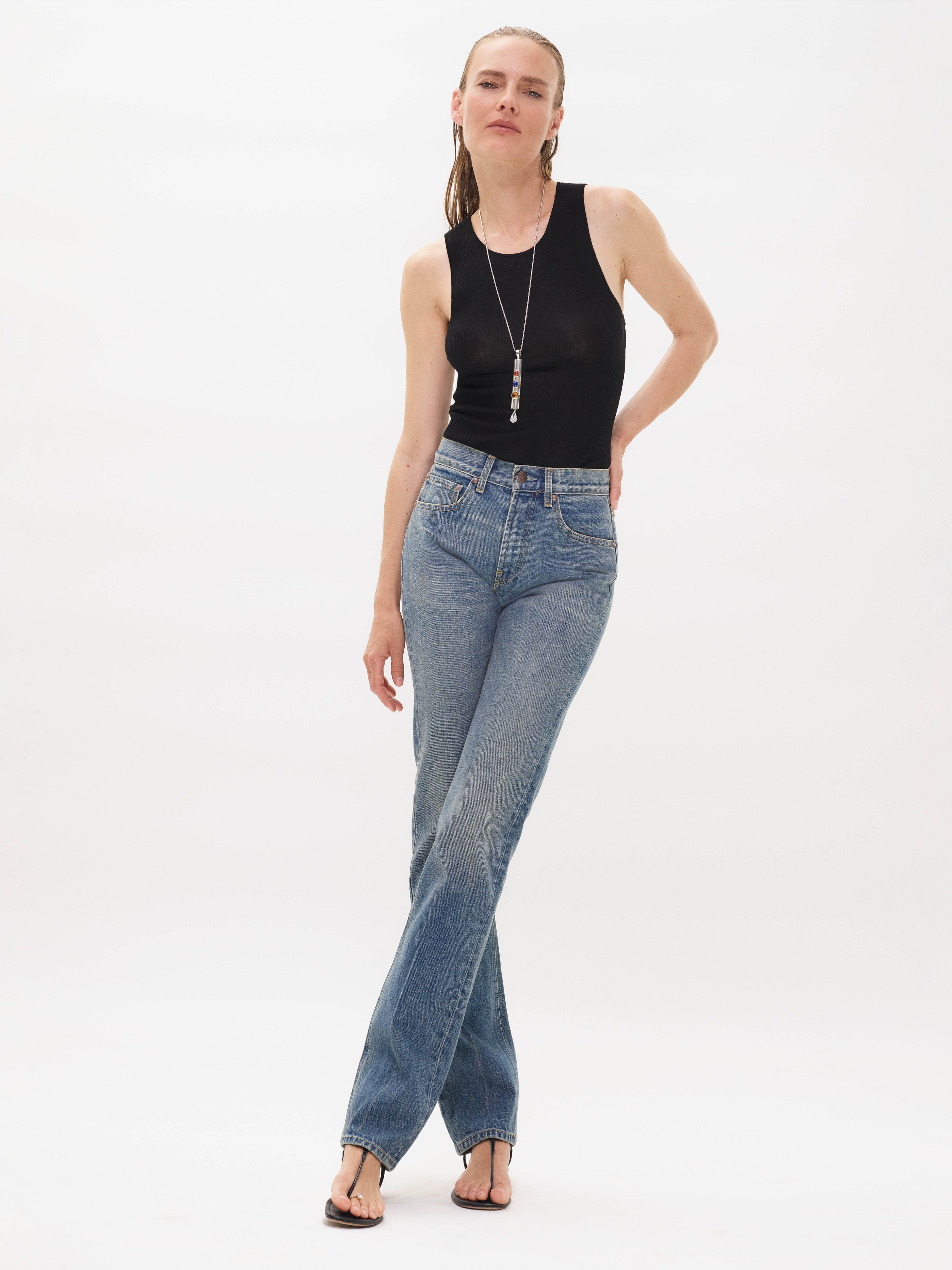 Huxley Jean in Rigid Denim