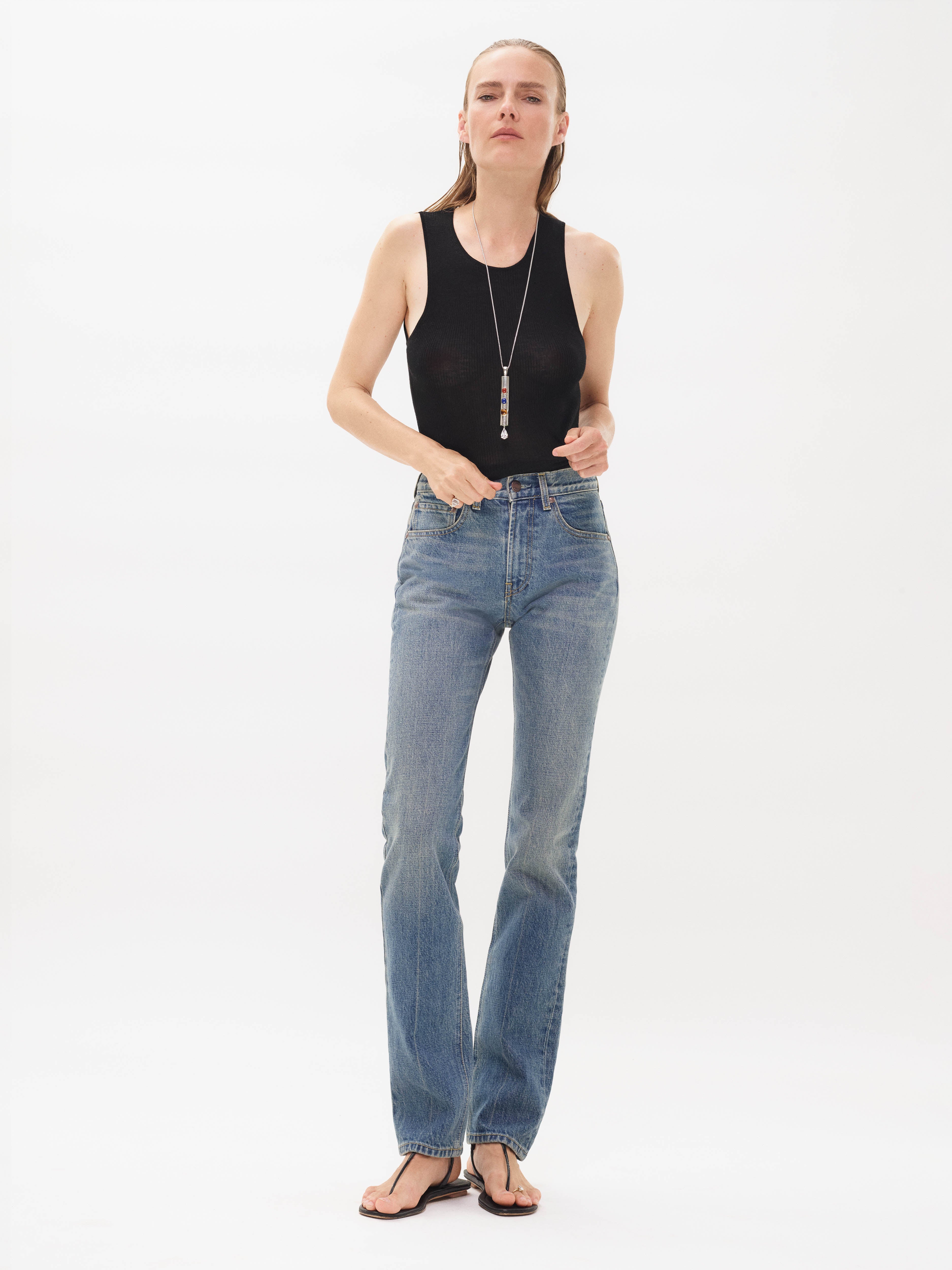 Huxley Jean in Rigid Denim