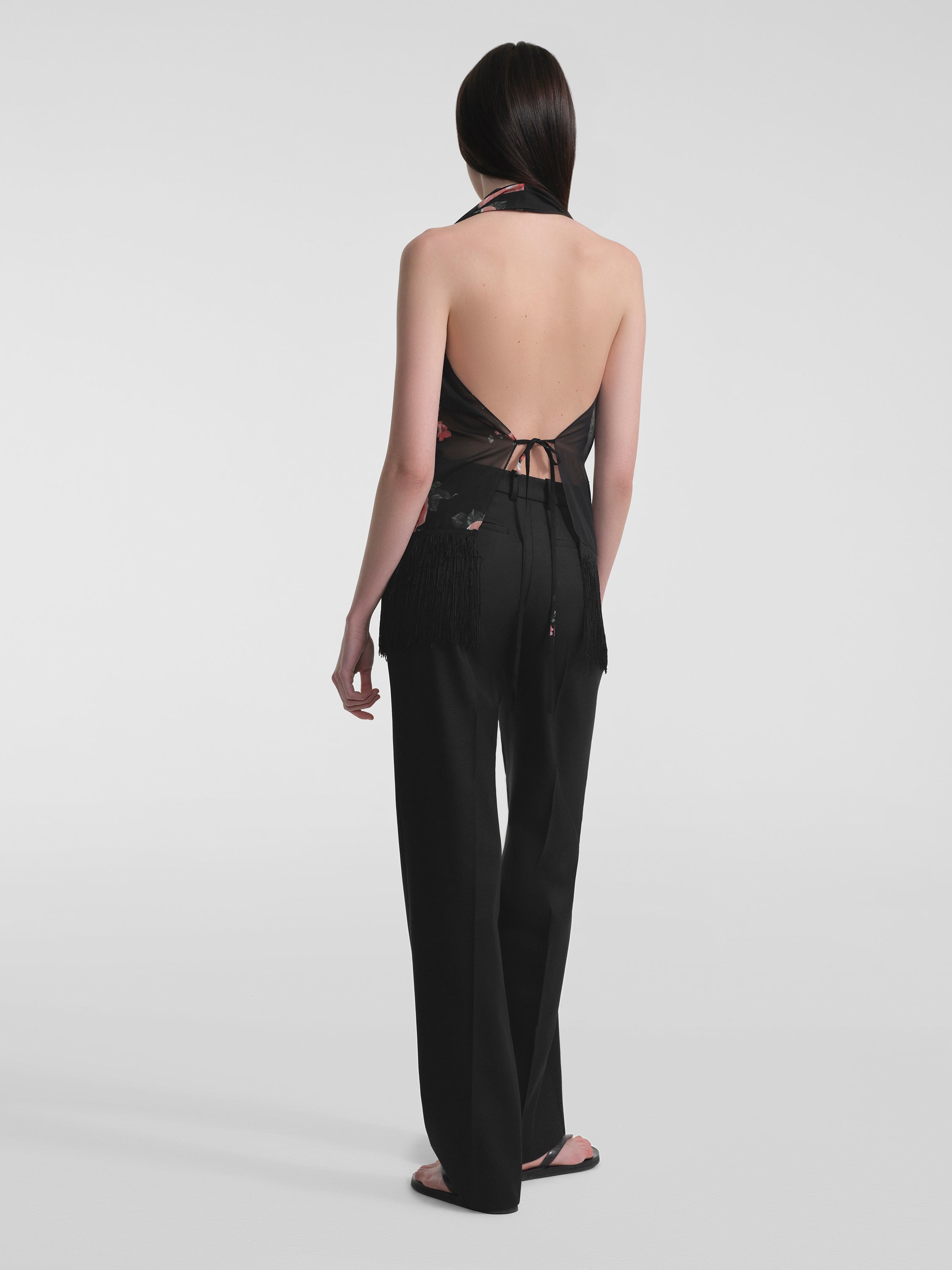 AFLALO Alere Top in Silk – Bonica Rose - Model Back