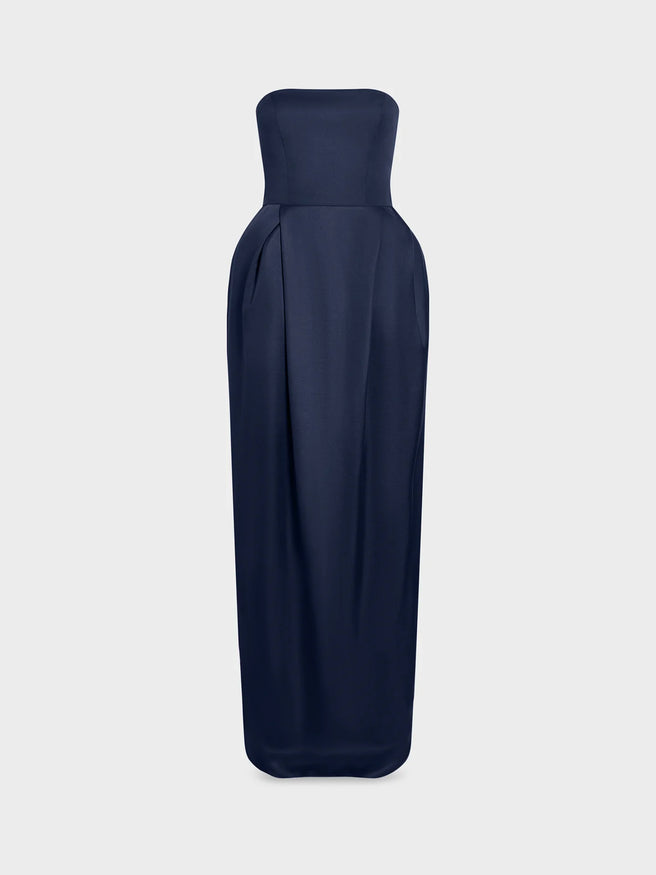 Alune Dress in Wool Silk - AFLALO