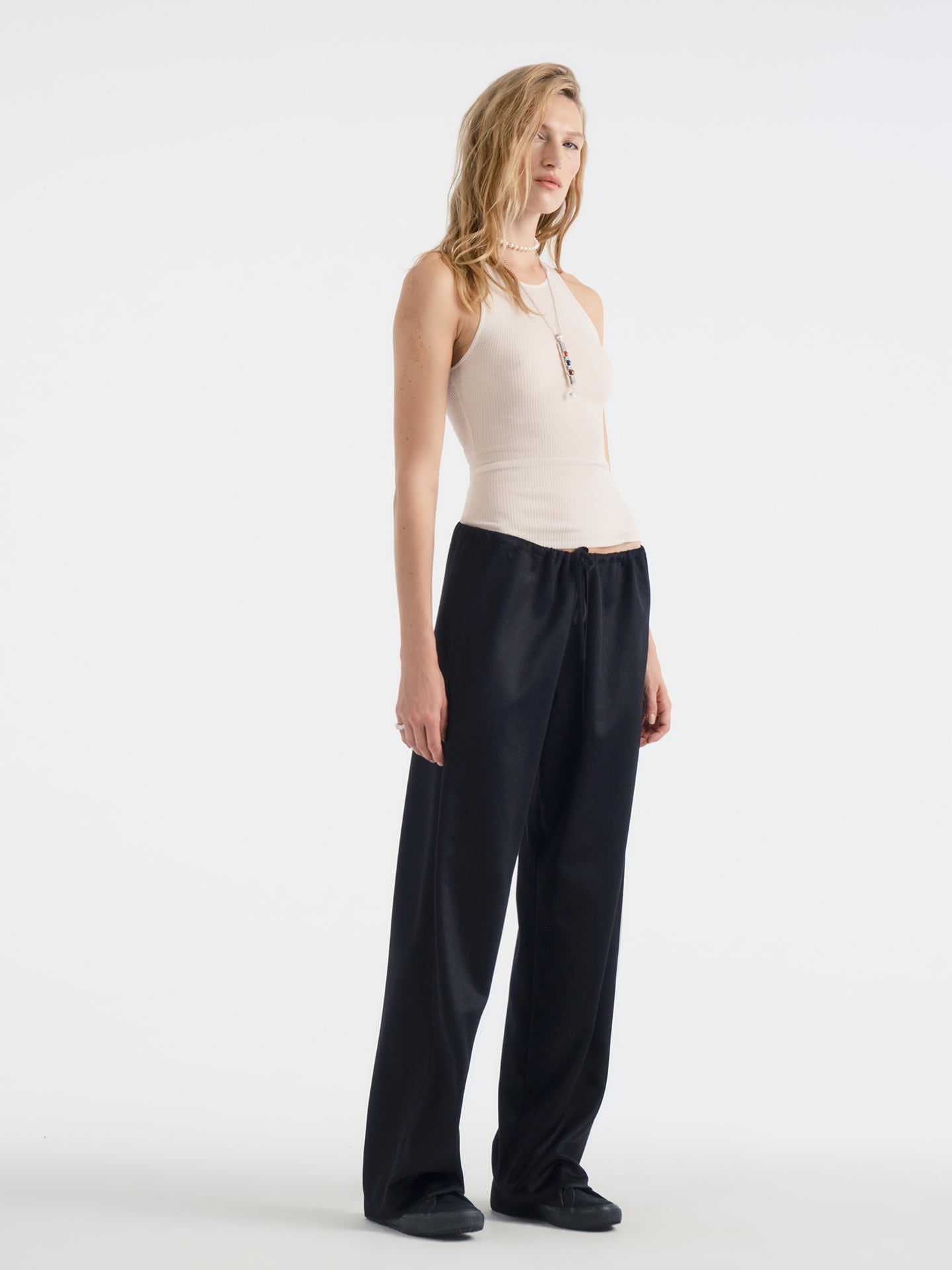 Chandrey Pant in Cashmere Chinchilla - AFLALO