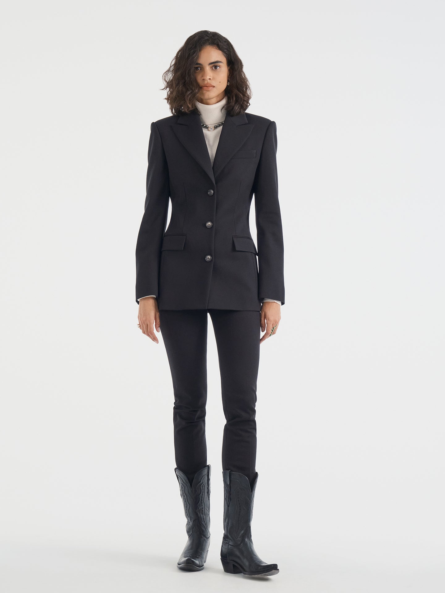 Roux Blazer in Wool Silk - AFLALO