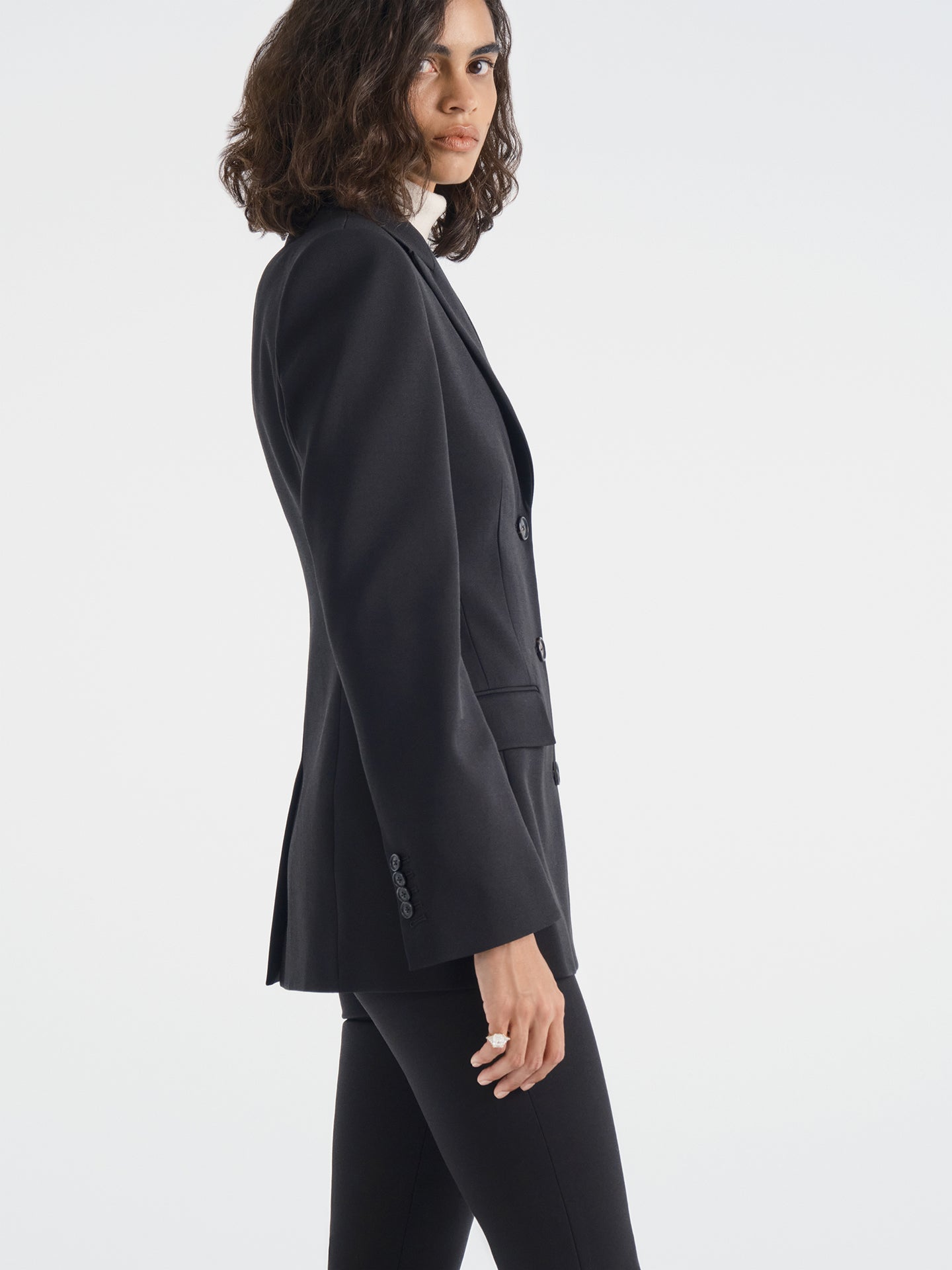 Roux Blazer in Wool Silk - AFLALO