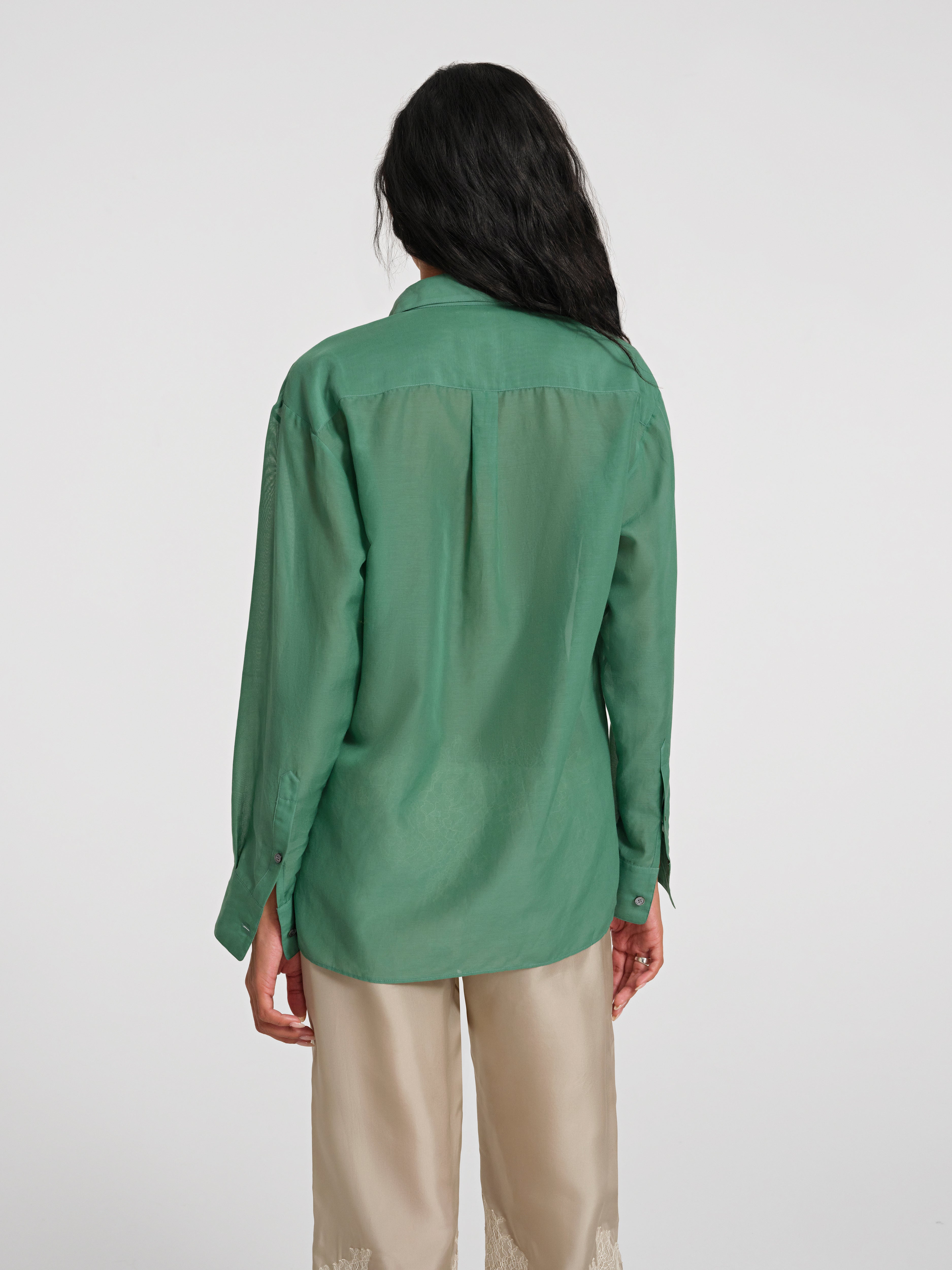 Brein Shirt in Silk Cotton