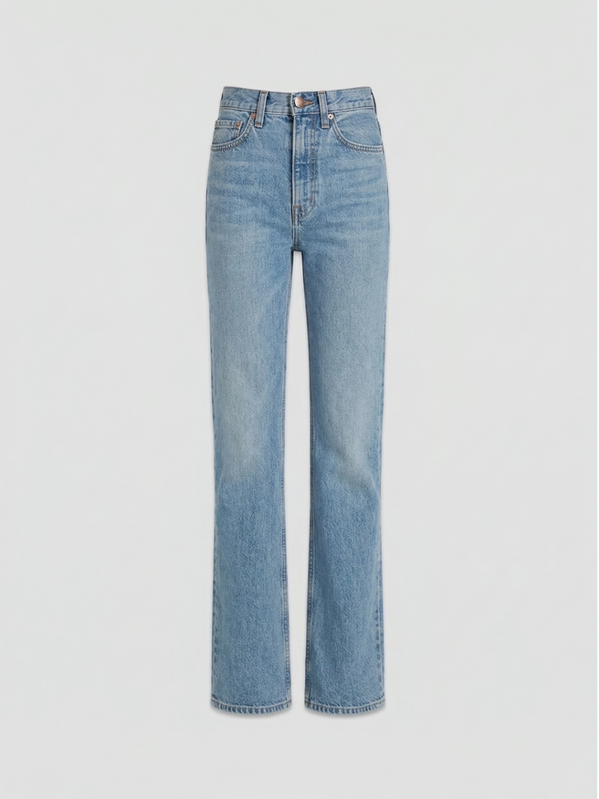 AFLALO Brontë Jean – Country Mesa Rigid Denim - Ghost Front