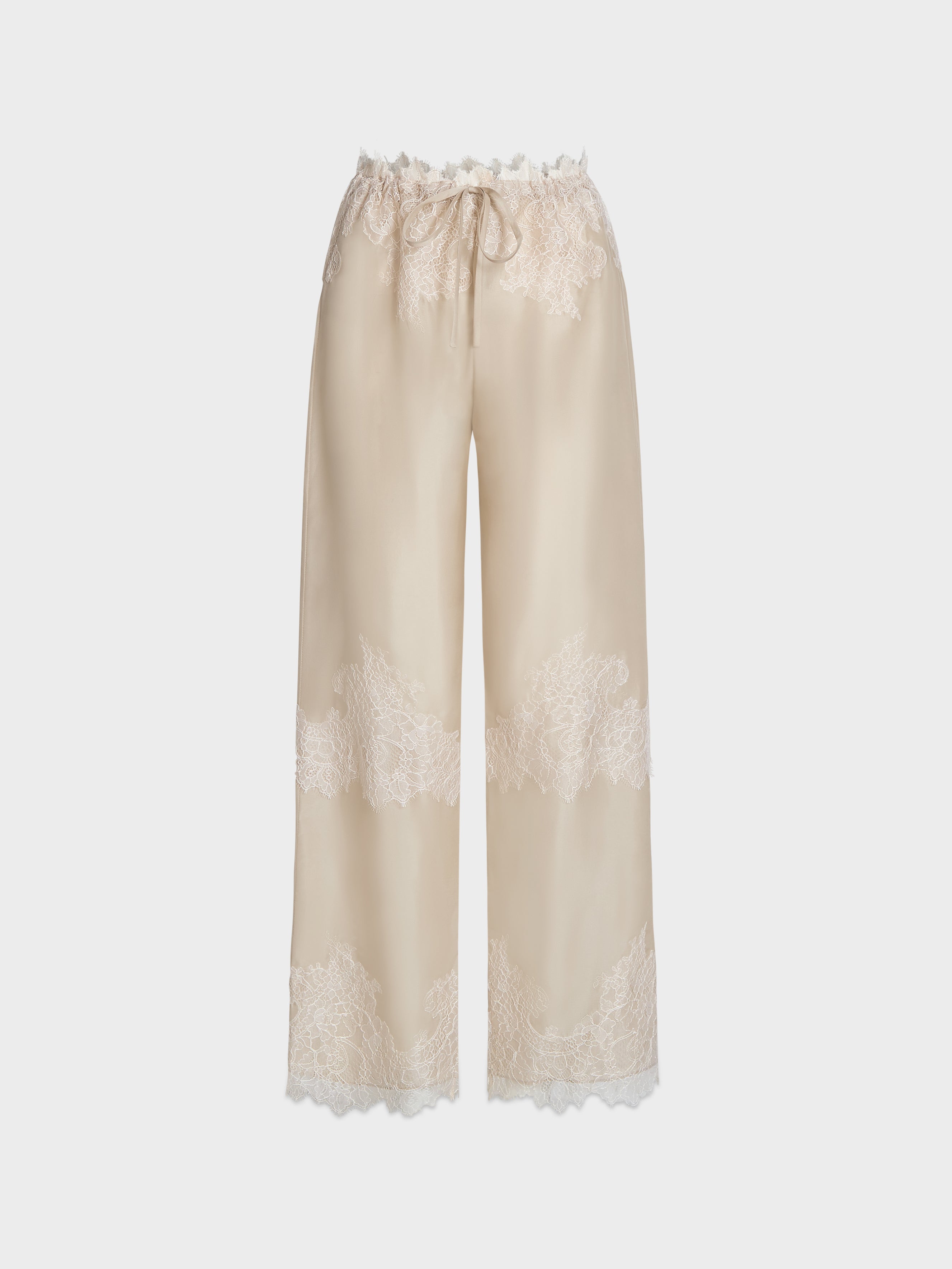 AFLALO Corin Pant in Silk – Oak - Ghost Front