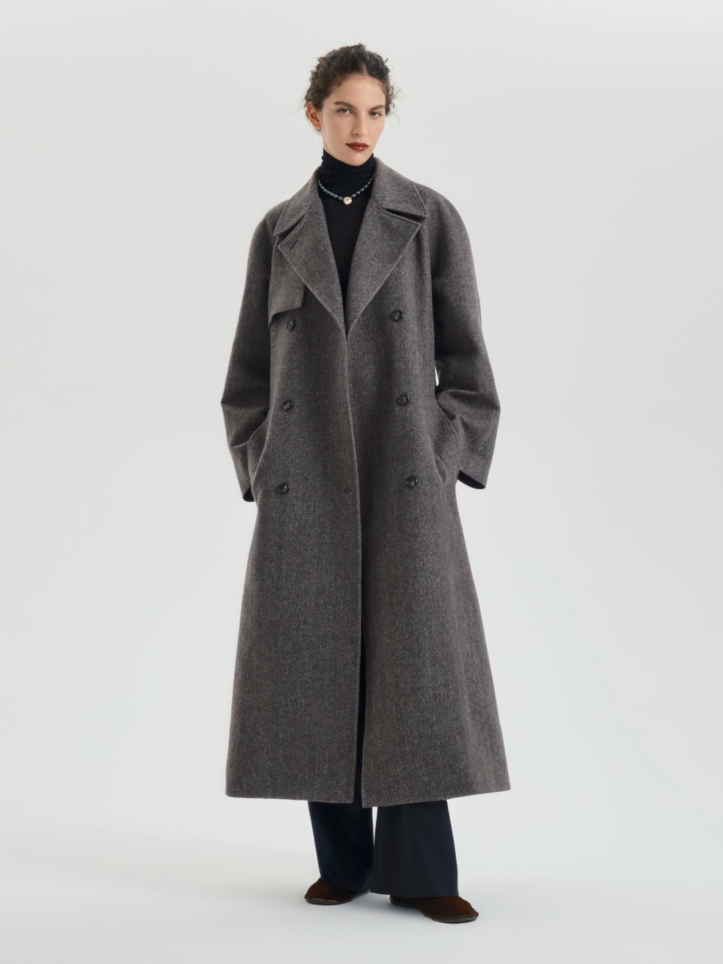 Ellery Coat in Cashmere - AFLALO