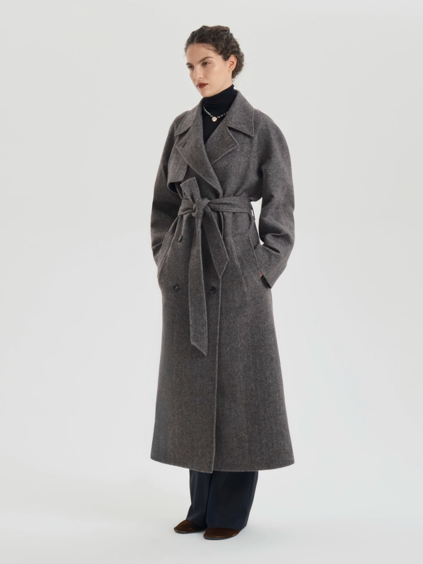 Ellery Coat in Cashmere - AFLALO