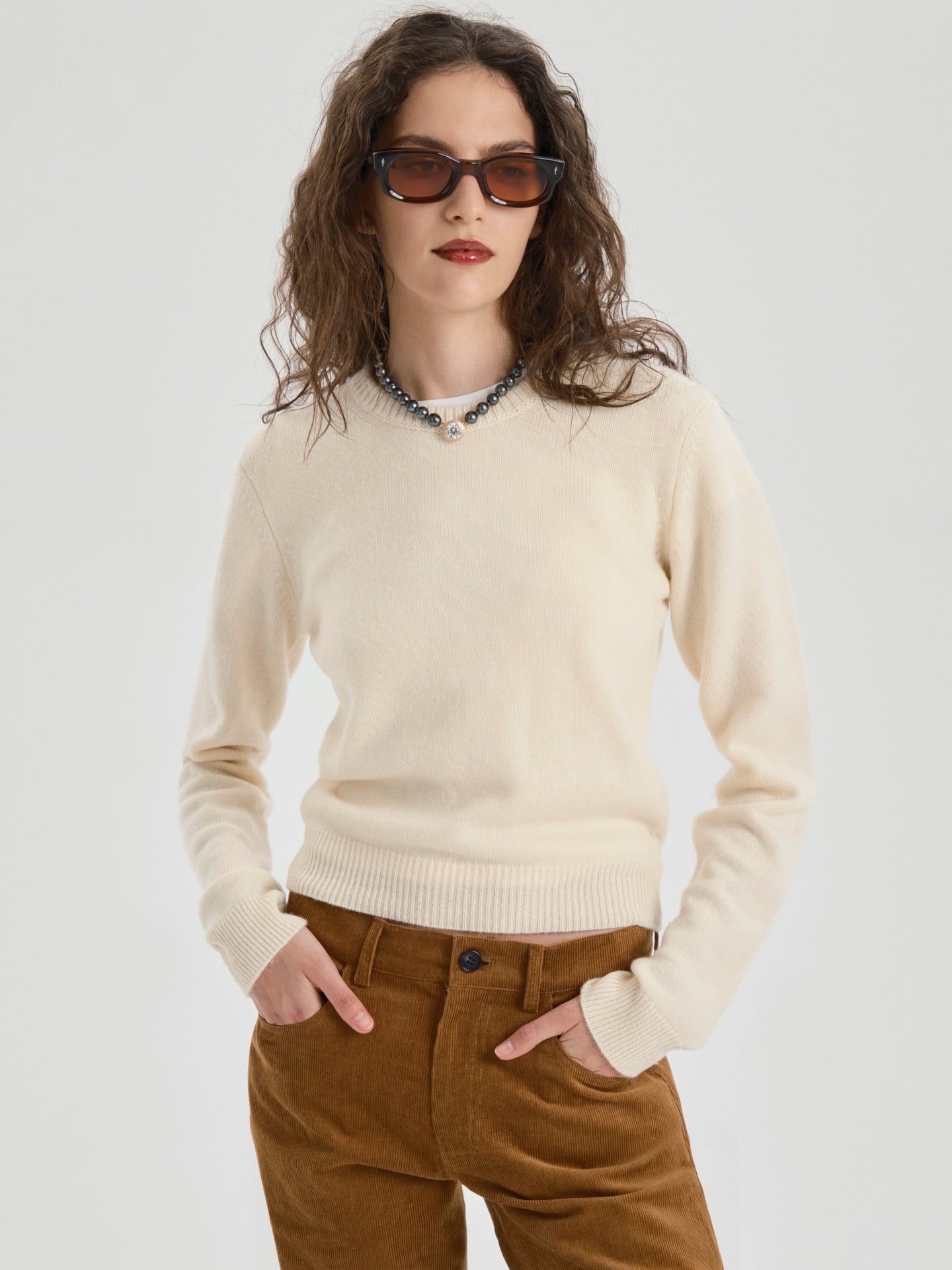 Velin Sweater in Cashmere - AFLALO