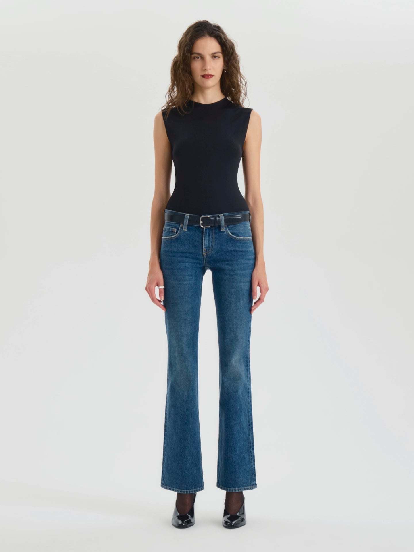 Leary Jean in Rigid Denim - AFLALO