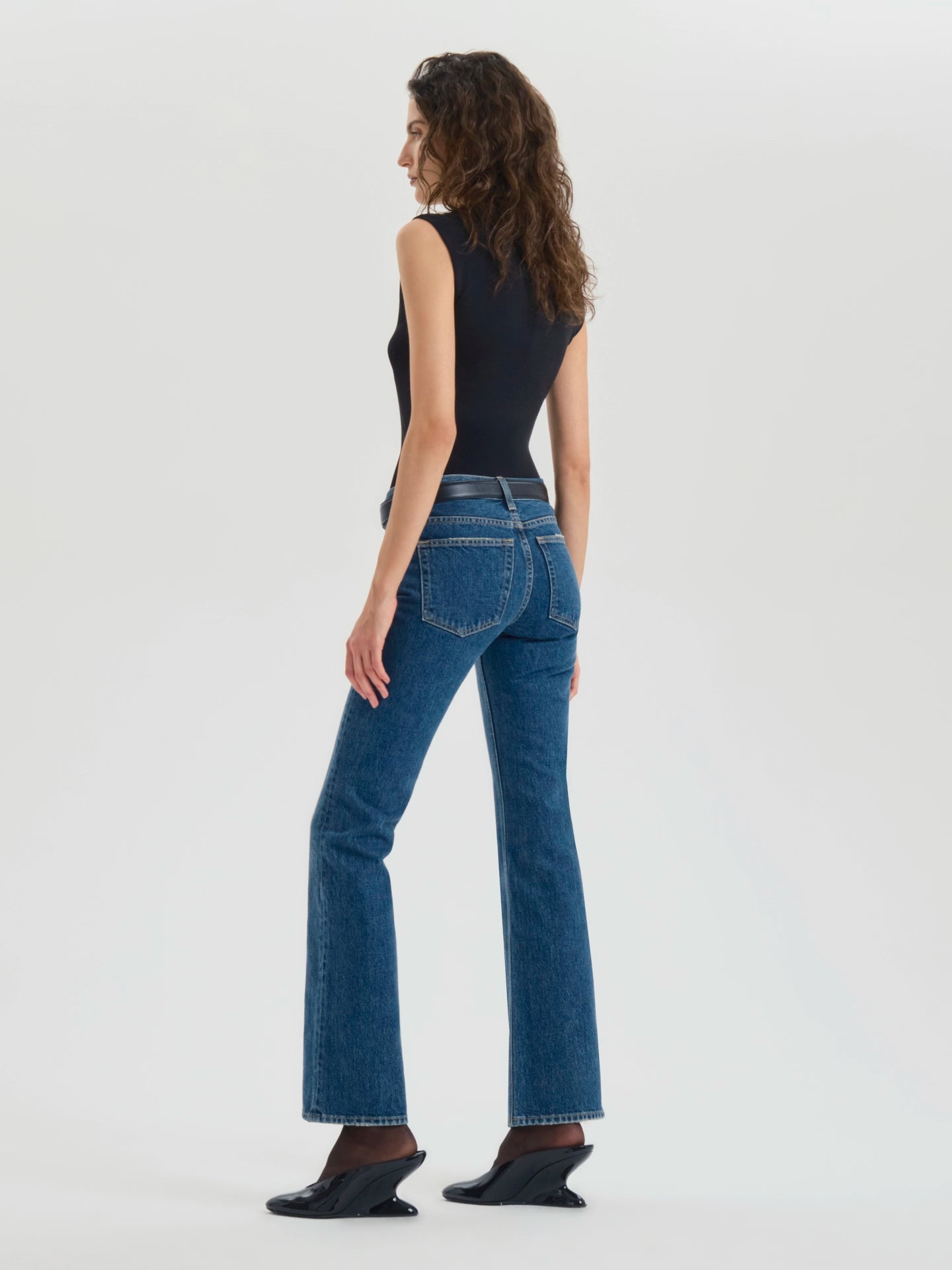 Leary Jean in Rigid Denim - AFLALO
