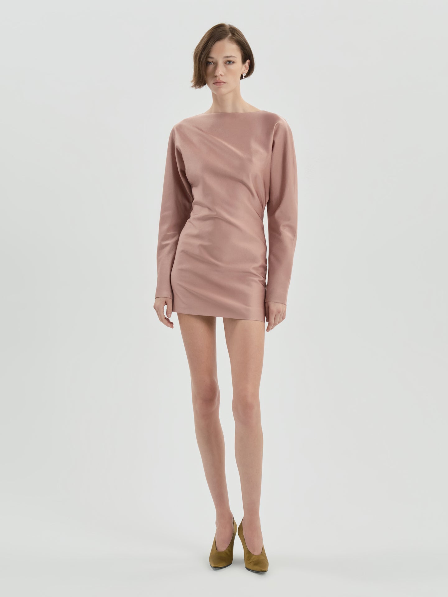 Lanya Dress in Wool Silk