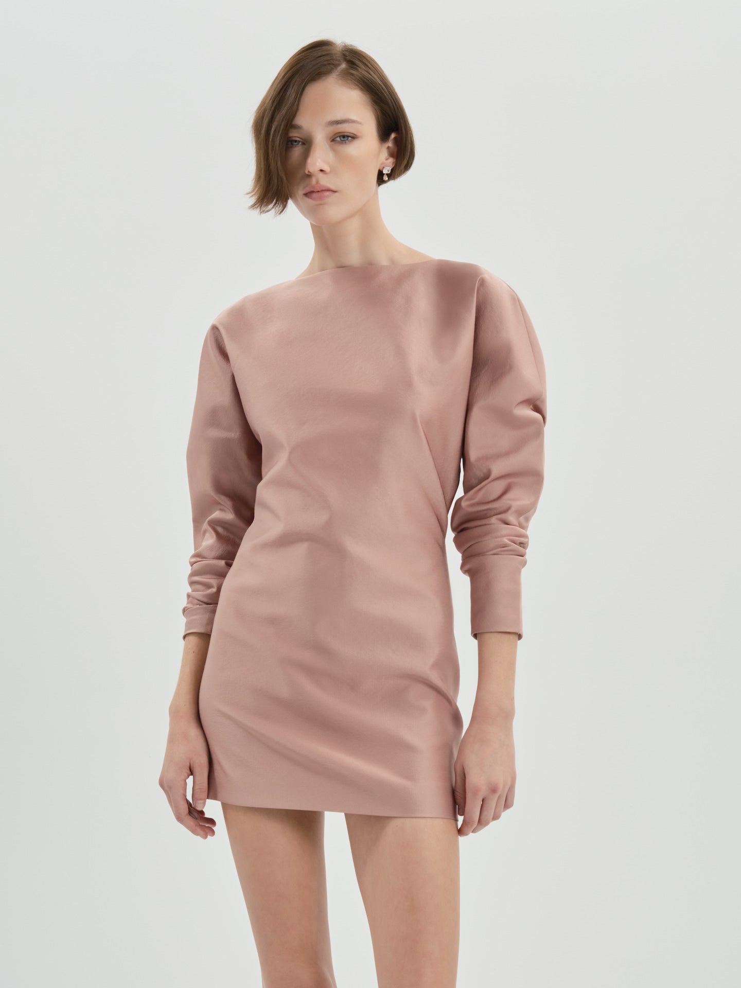 Lanya Dress in Wool Silk
