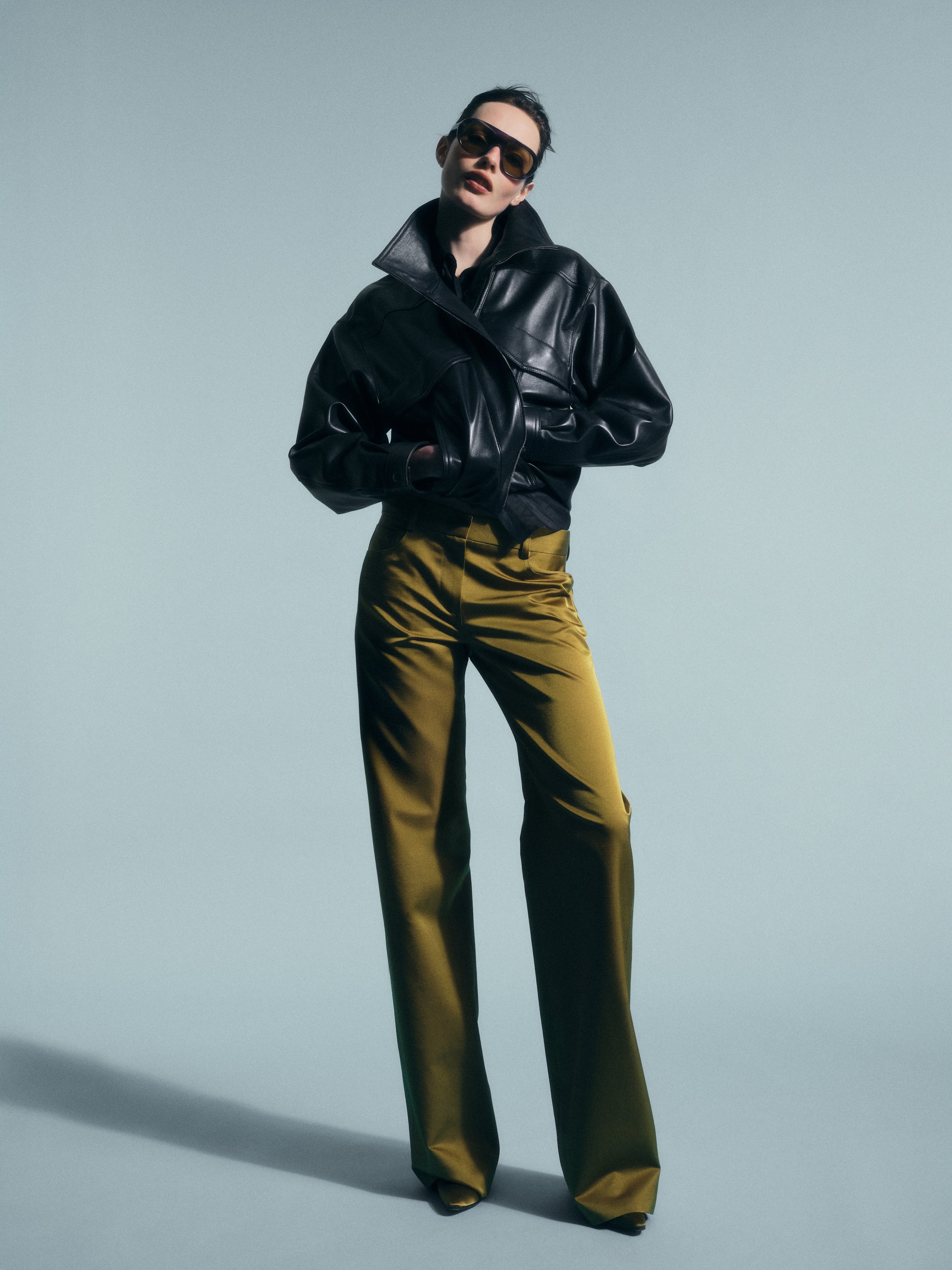 Zadie Jacket Black in Nappa Leather | AFLALO