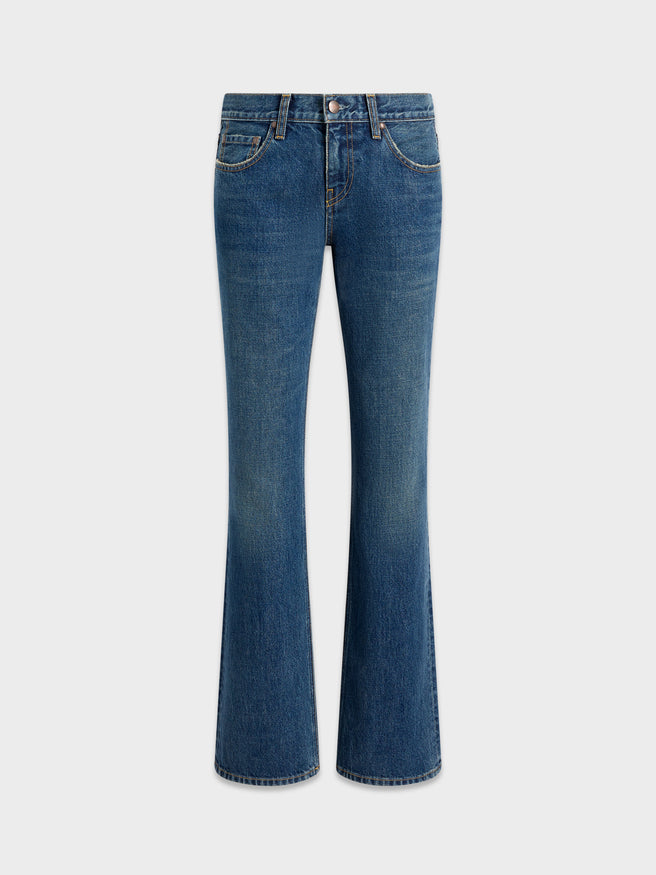 AFLALO Leary Jean – Subdued Indigo Rigid Denim - Ghost Front
