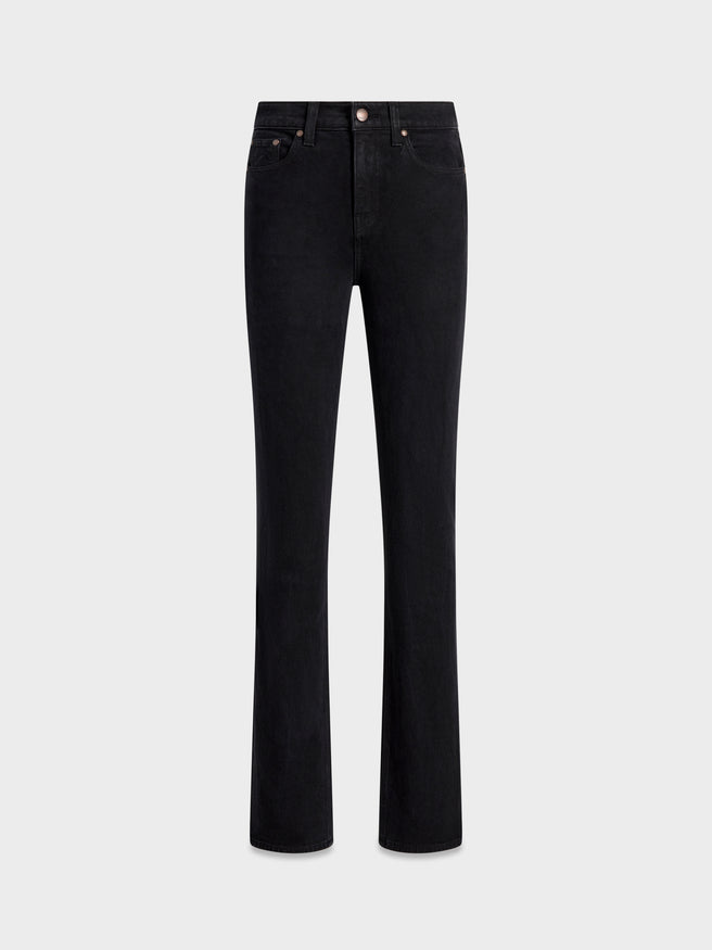 AFLALO Miller Jean – Pure Onyx Stretch Denim - Ghost Front