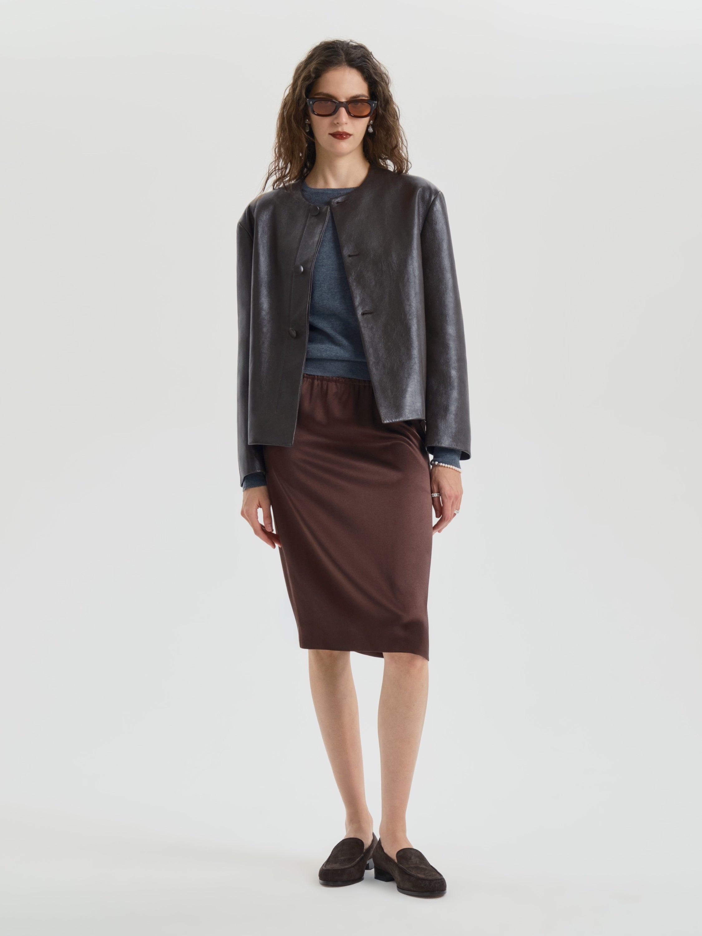 Oritihia Jacket in Leather - AFLALO