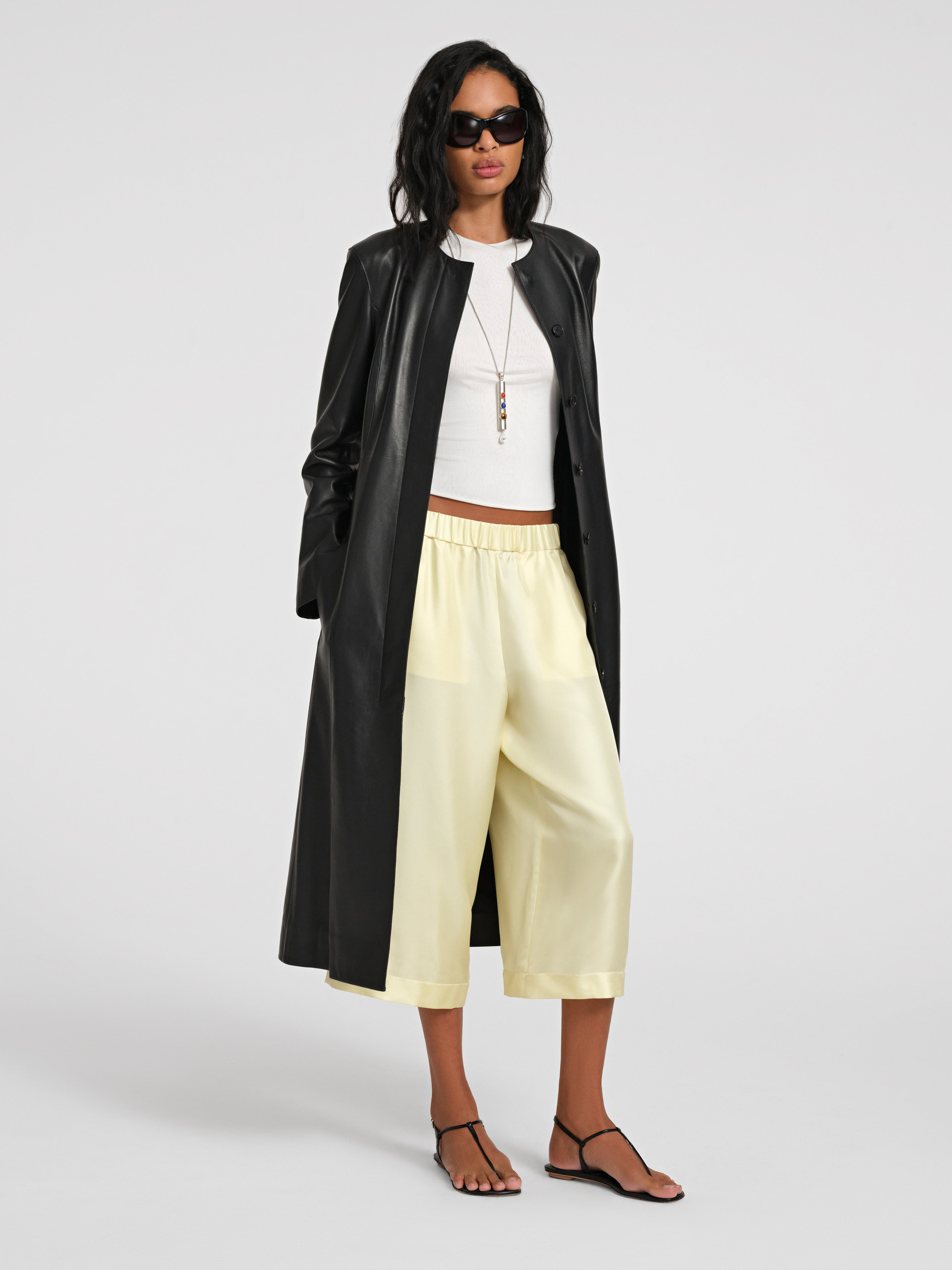 Affine Coat in Leather