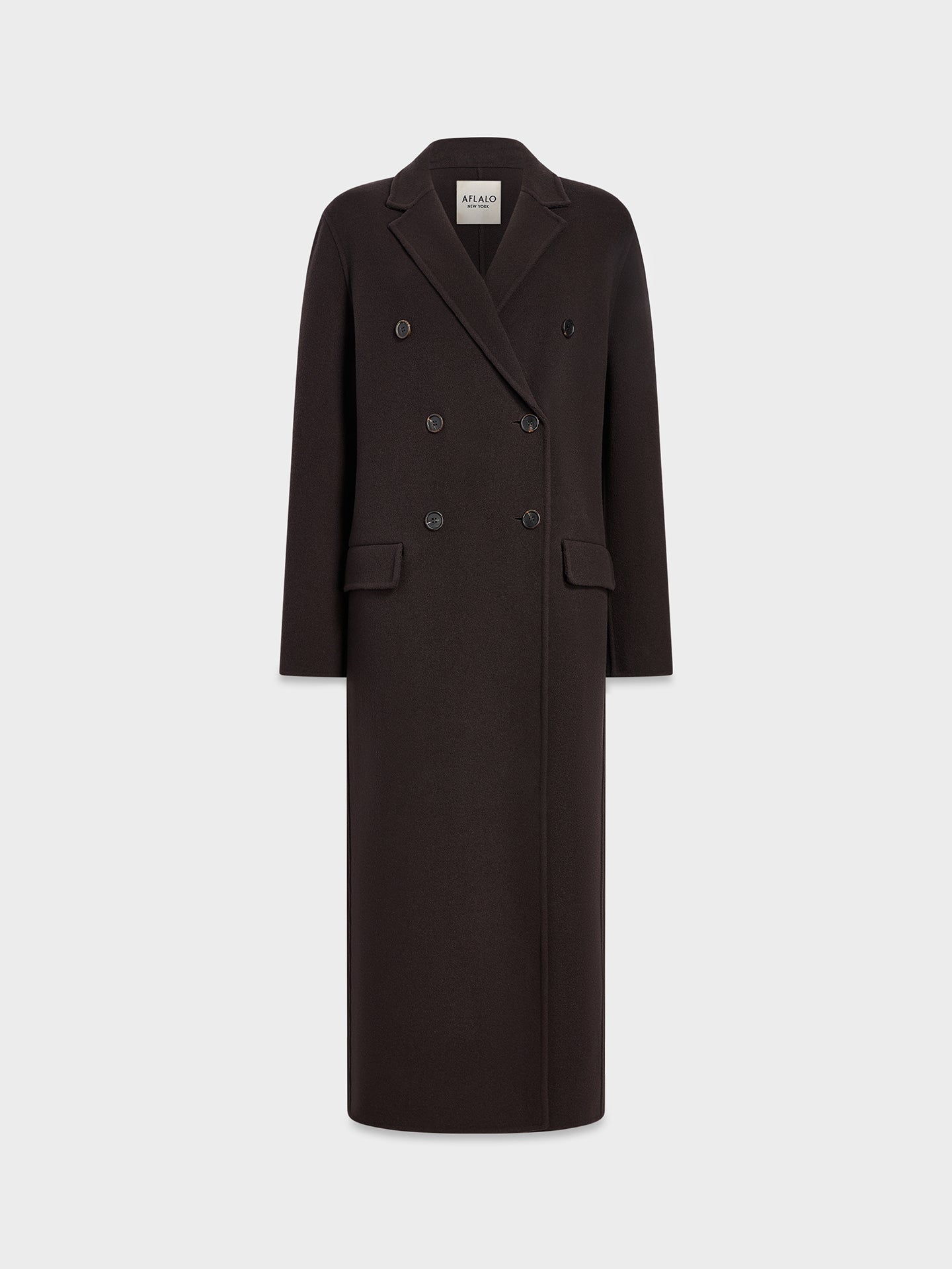 Valent Coat in Wool Cashmere - AFLALO