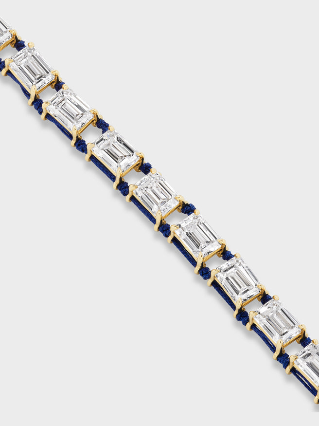 Racquet String in Prussian Blue