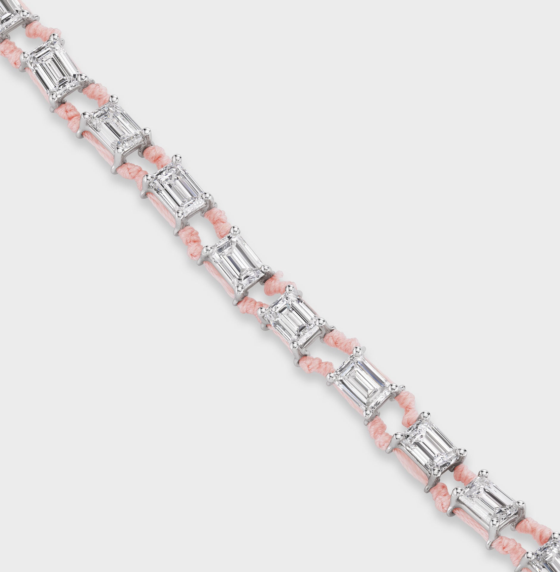 Racquet String in White Gold
