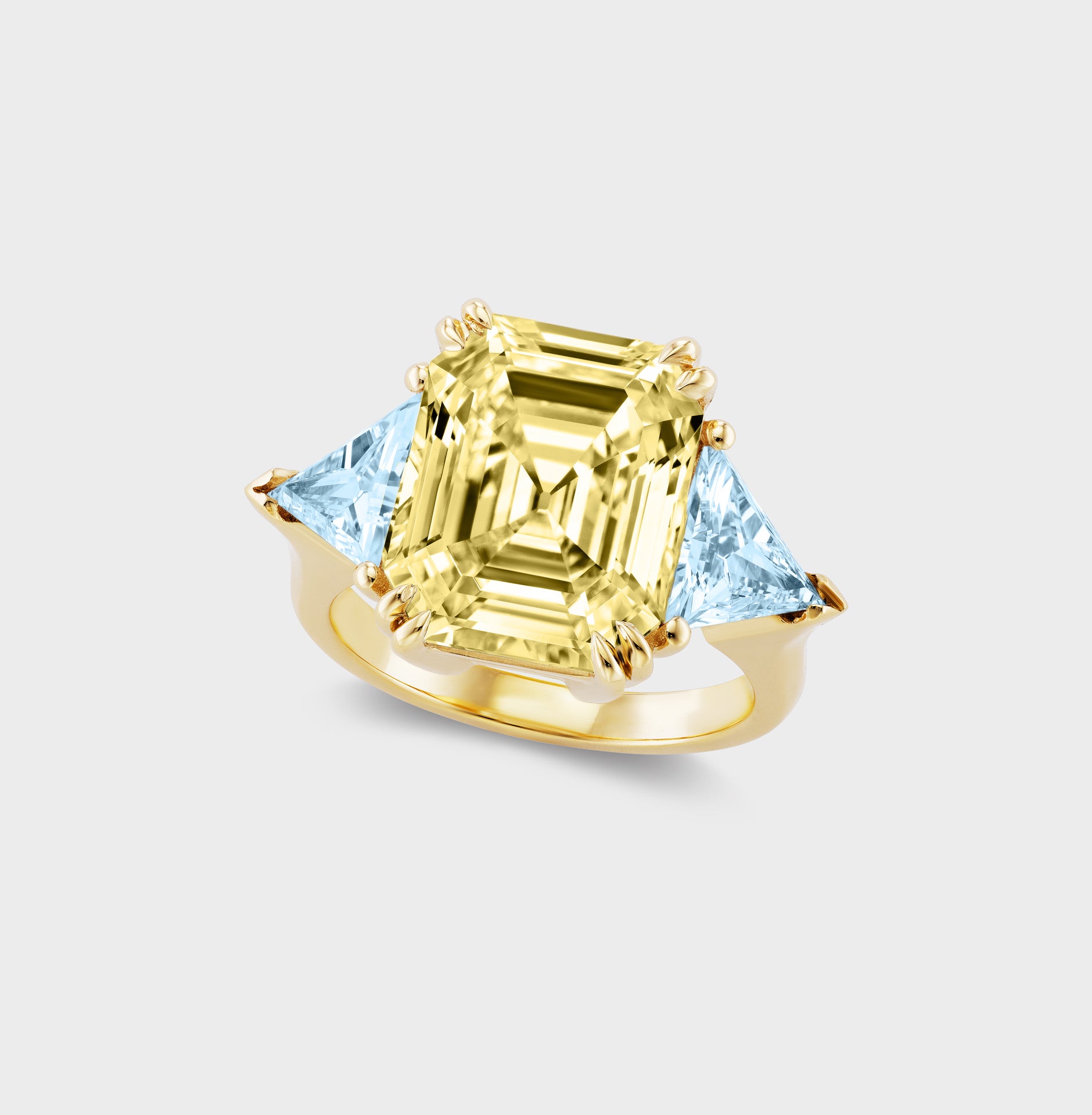 Canary Ida Ring in Gold