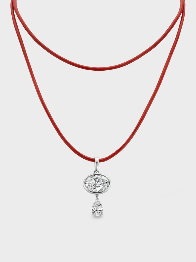 Lone Diamond Pendant Necklace